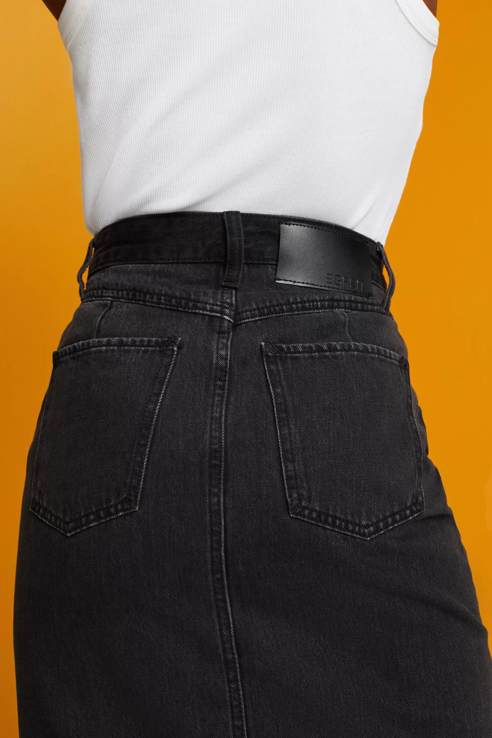 ESPRIT Midi skirt with an asymmetric waistband at our Online Shop *Women Skirts + Shorts