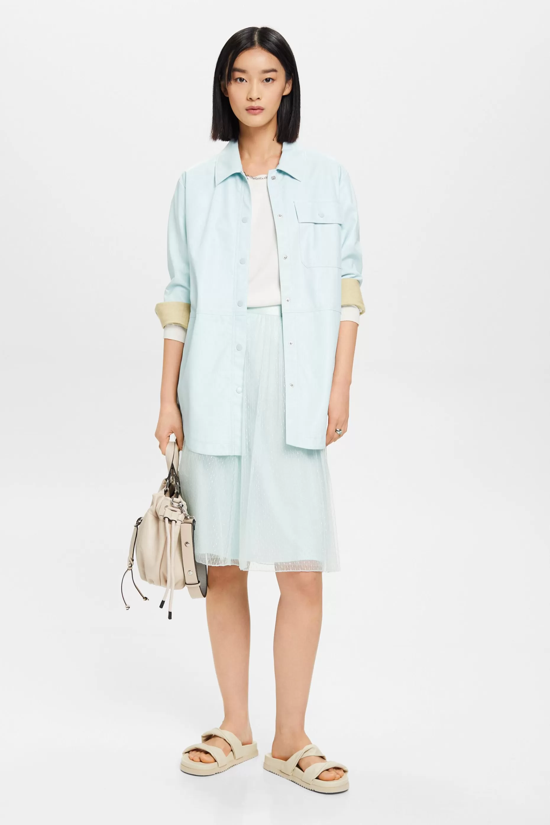 ESPRIT Midi skirt with glitter effect at our Online Shop *Women Skirts + Shorts