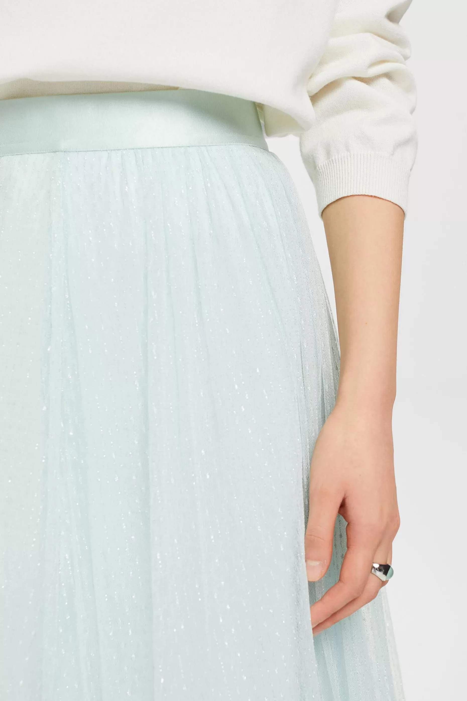 ESPRIT Midi skirt with glitter effect at our Online Shop *Women Skirts + Shorts