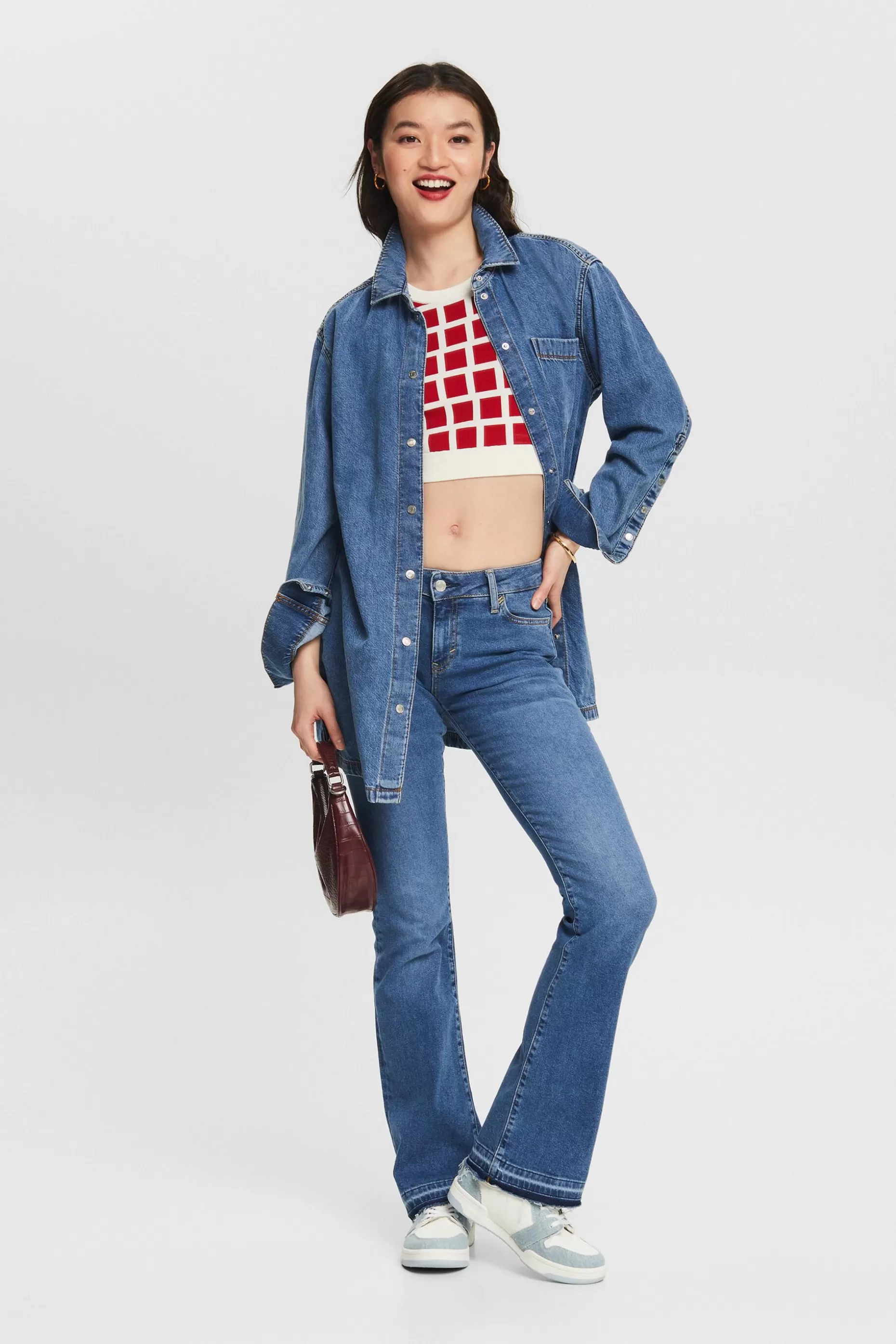 ESPRIT Mid-Rise Bootcut Jeans at our Online Shop *Women Denim