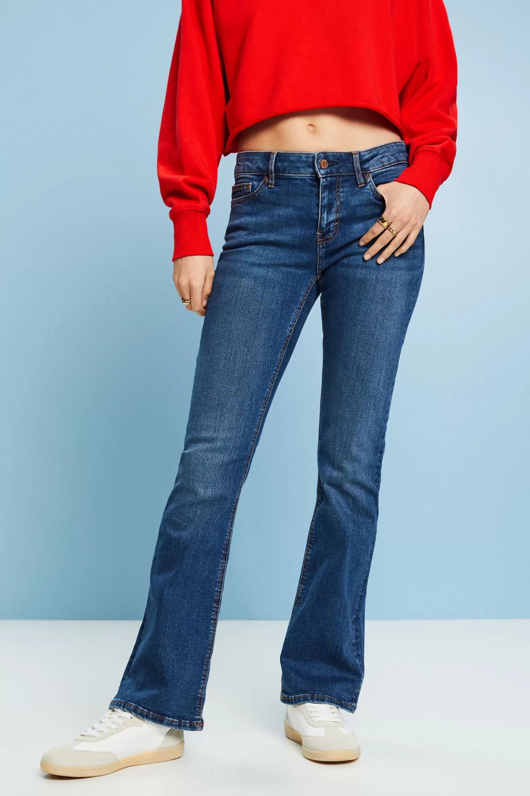 ESPRIT Mid-Rise Bootcut Jeans at our Online Shop *Women Premium Picks