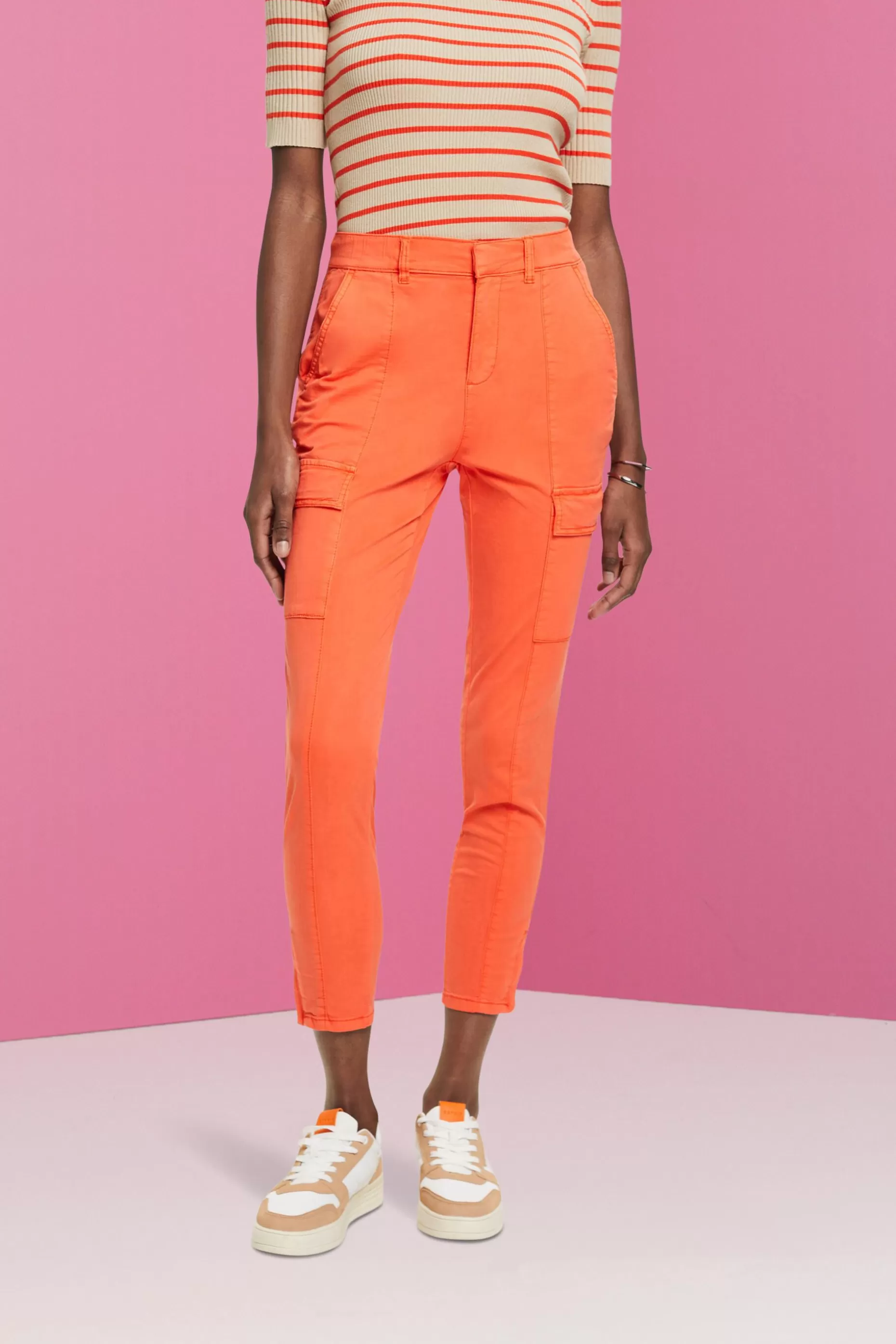 ESPRIT Mid-rise cargo-style trousers at our Online Shop * Bottoms