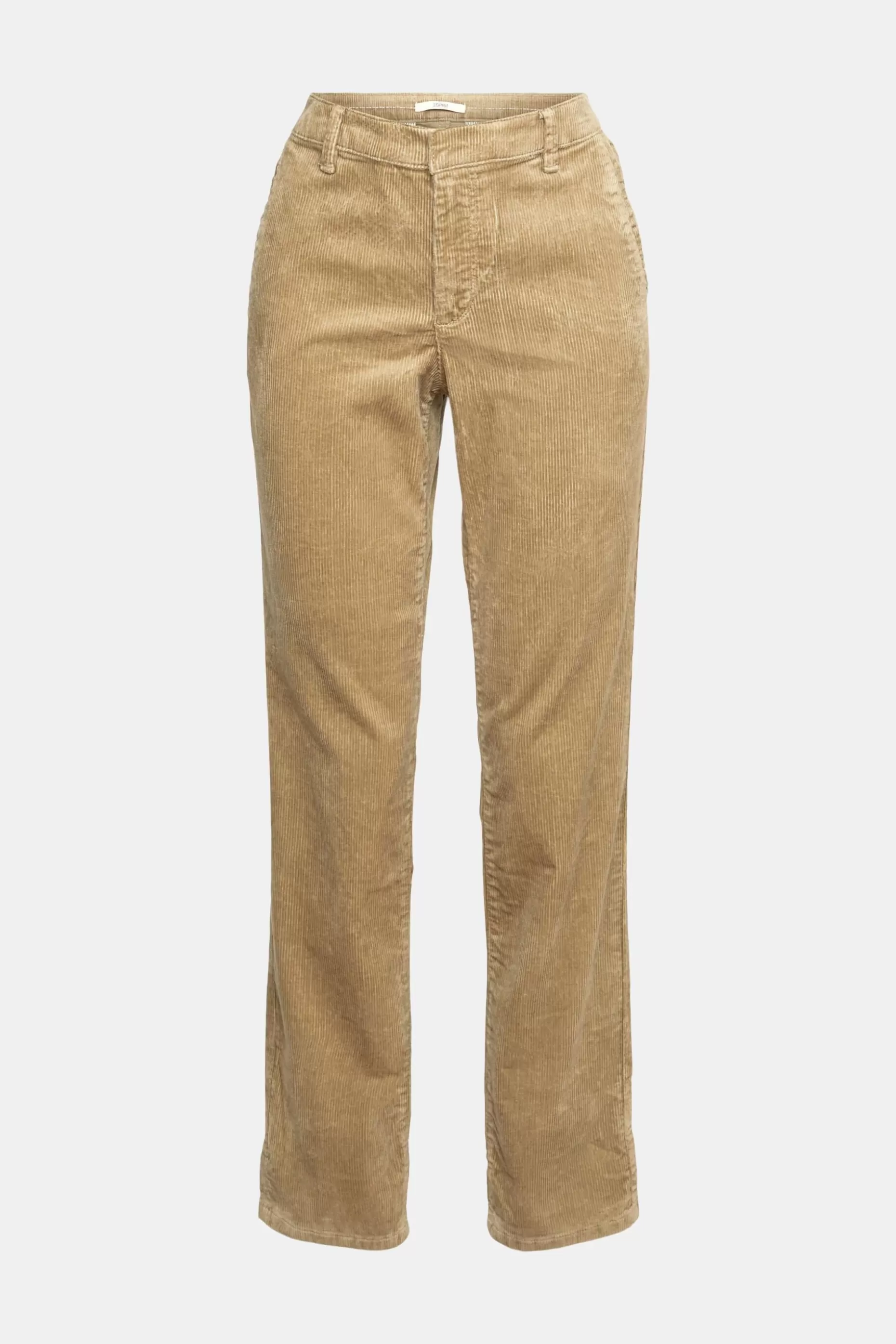 ESPRIT Mid-rise corduroy trousers at our Online Shop *Women Pants + Joggers
