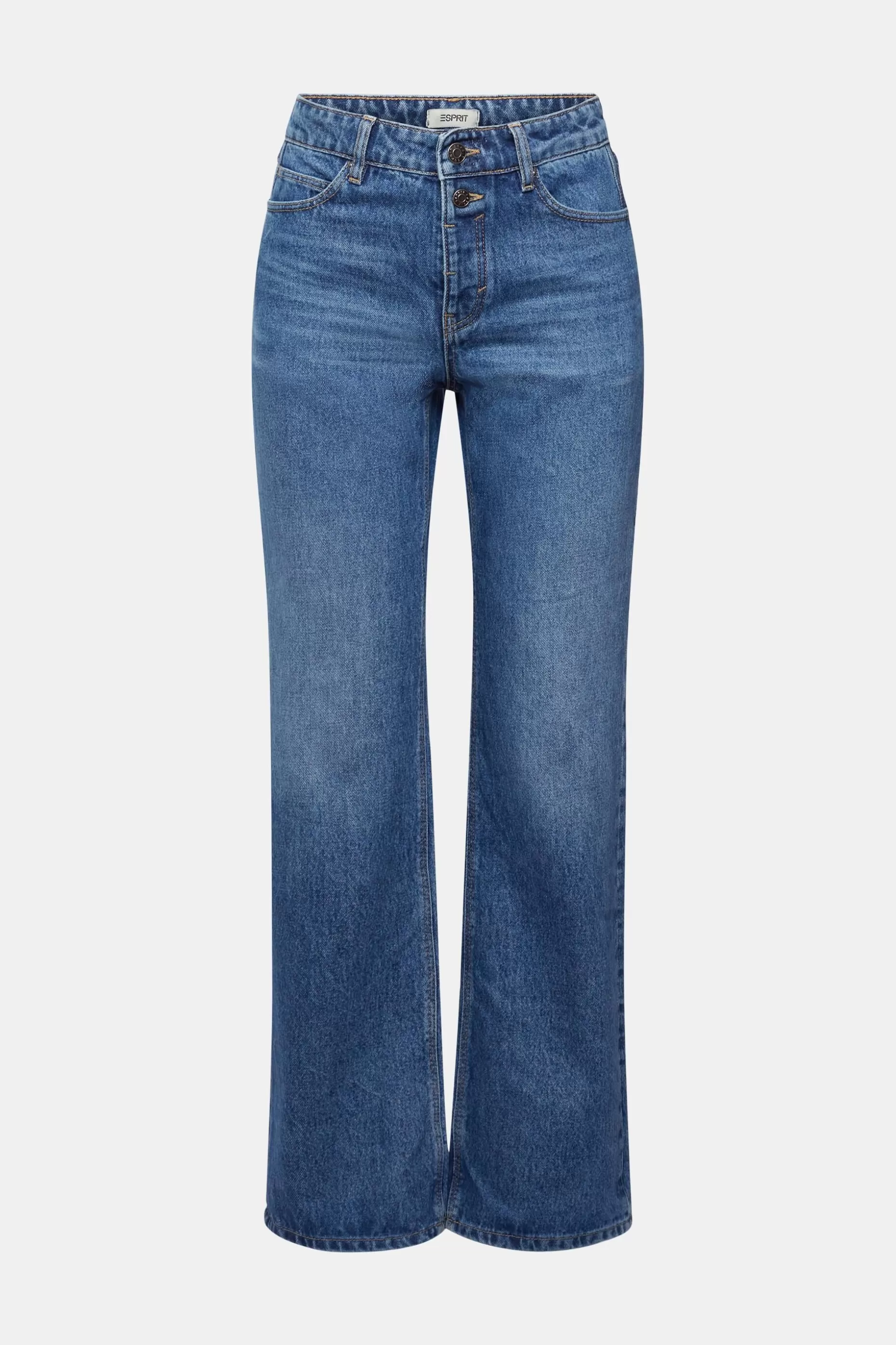 ESPRIT Mid-rise cropped flared stretch jeans at our Online Shop *Women Denim