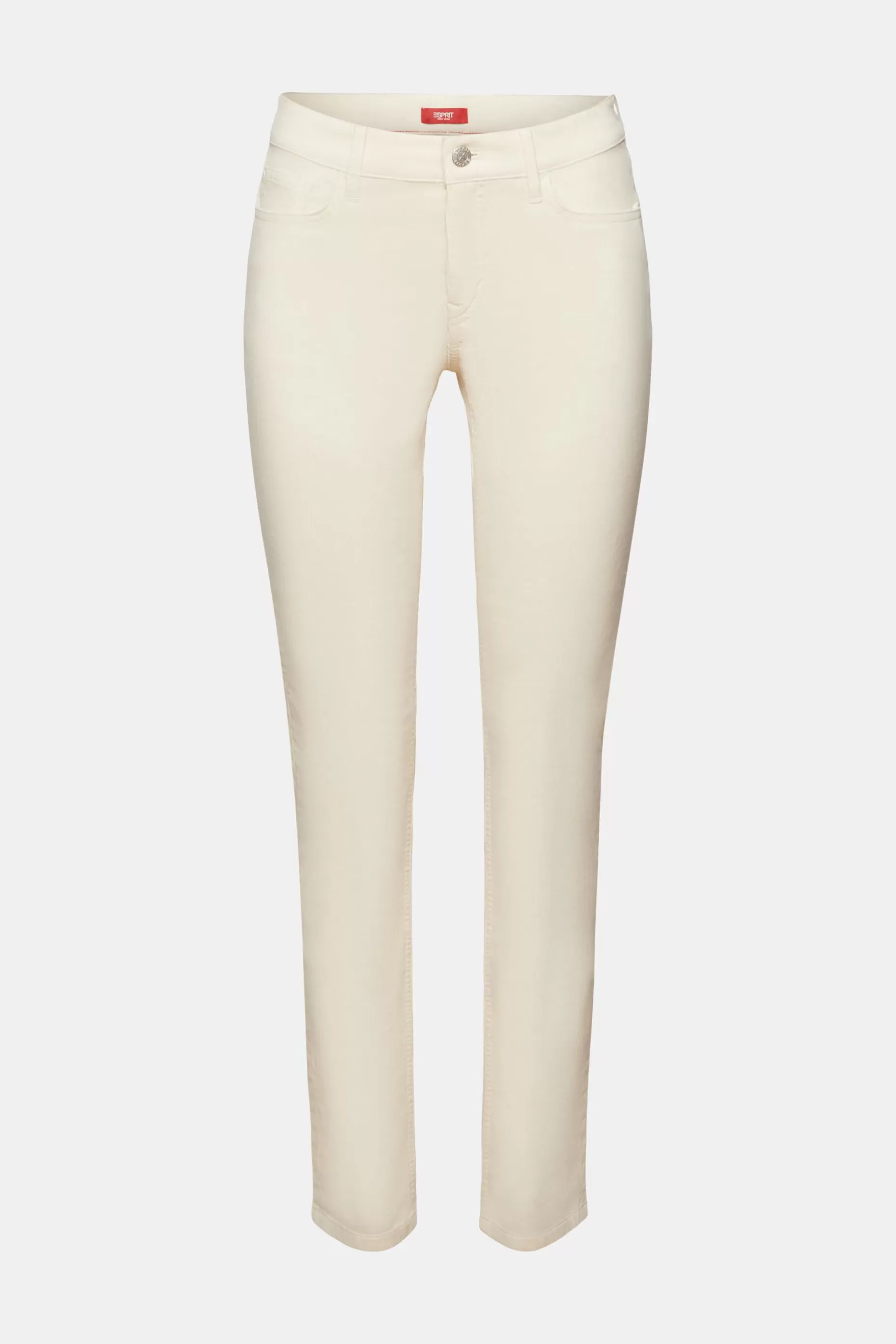ESPRIT Mid-Rise Slim Corduroy Trousers at our Online Shop *Women Bottoms