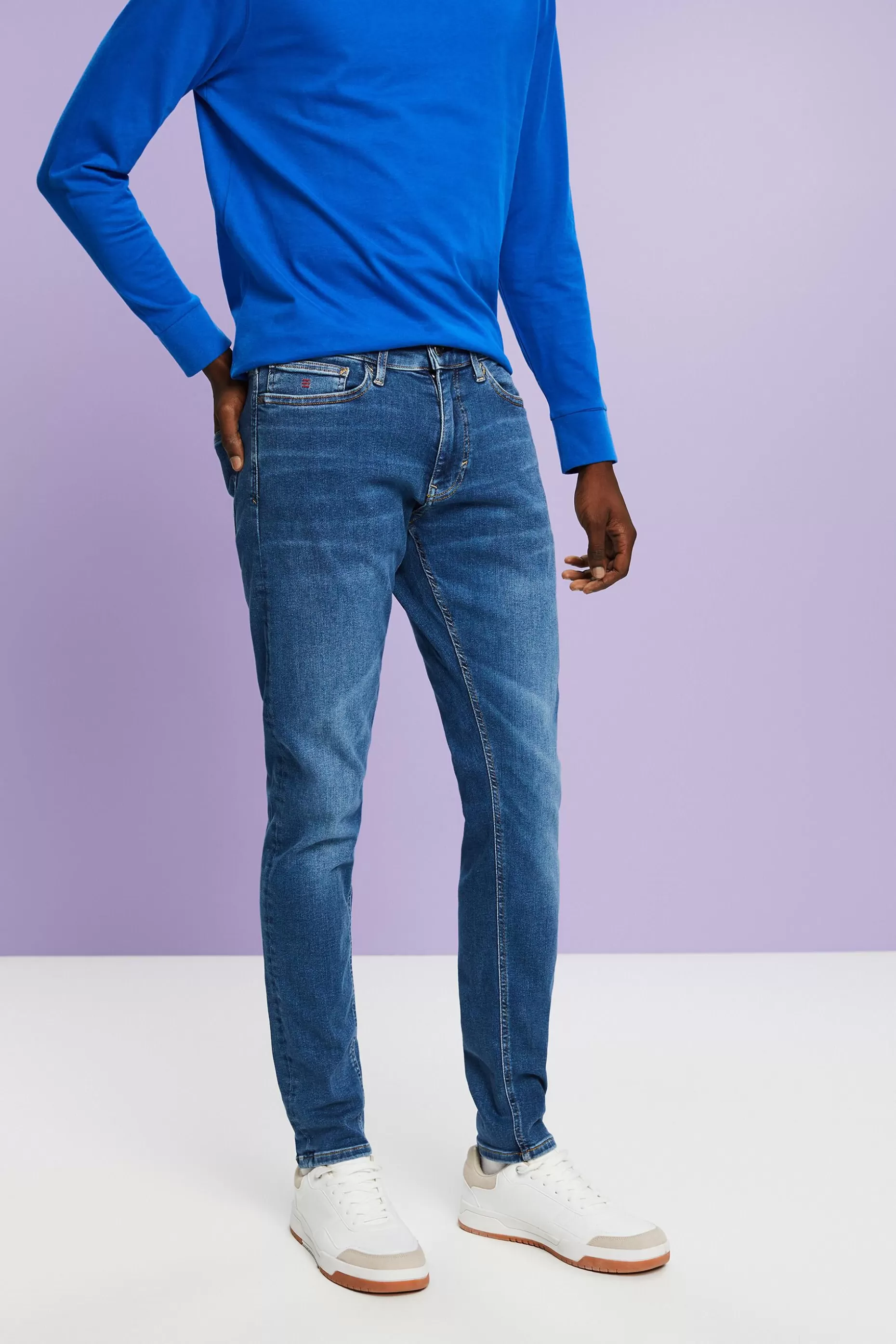 ESPRIT Mid-Rise Slim Fit Jeans at our Online Shop *Men Denim