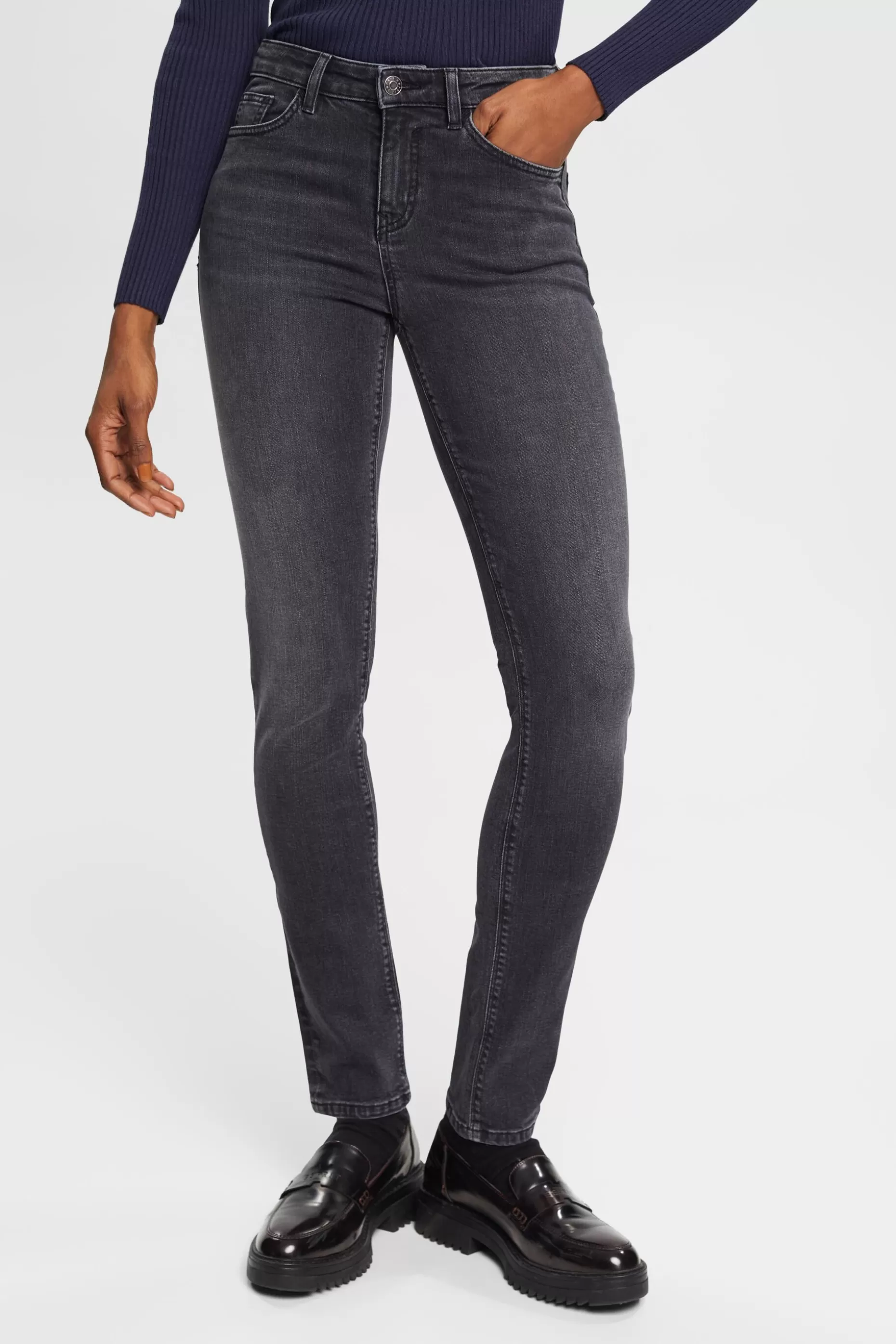 ESPRIT Mid-rise slim fit stretch jeans at our Online Shop *Women Bottoms