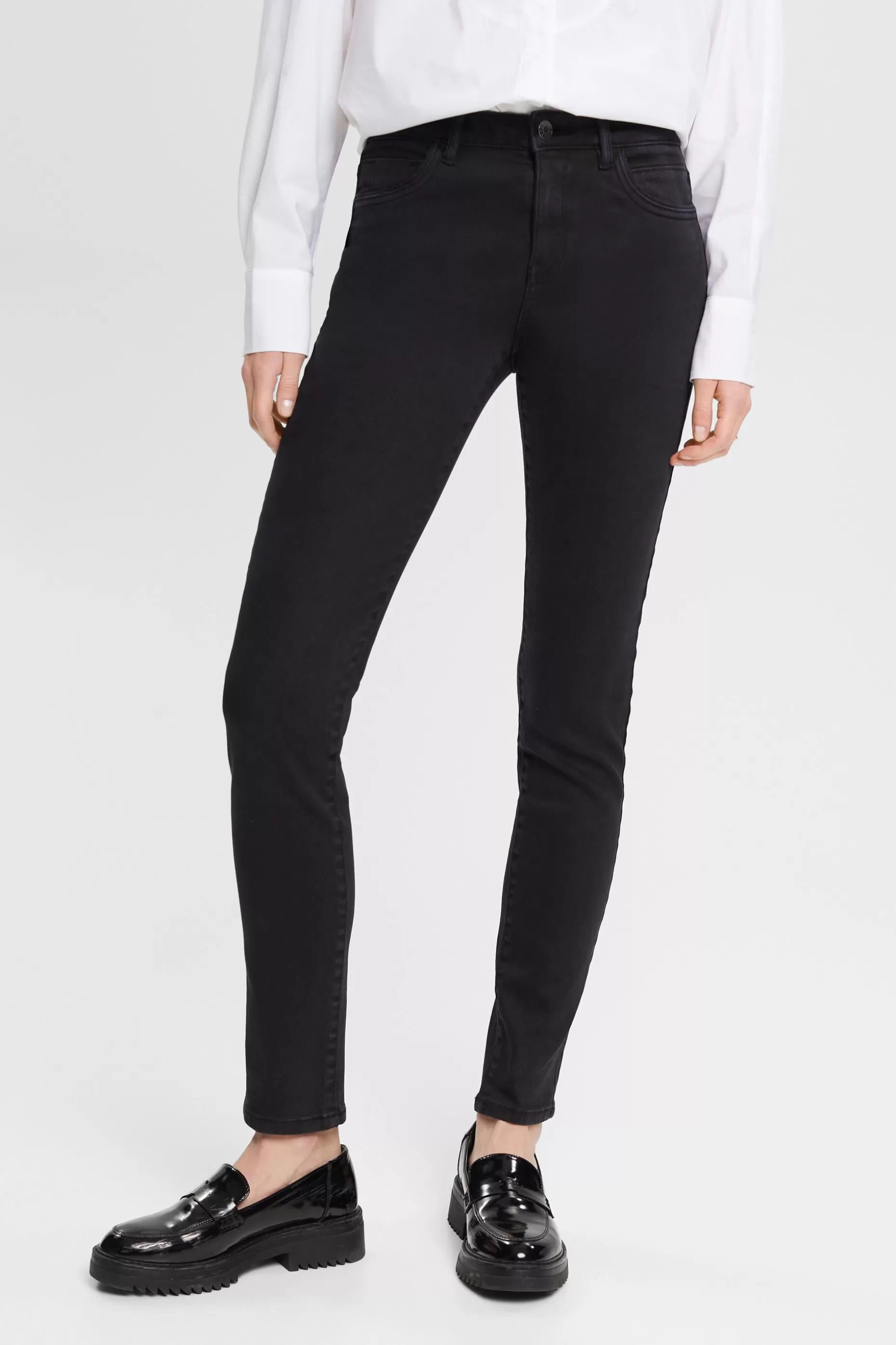 ESPRIT Mid-rise slim fit stretch jeans at our Online Shop *Women Pants + Joggers