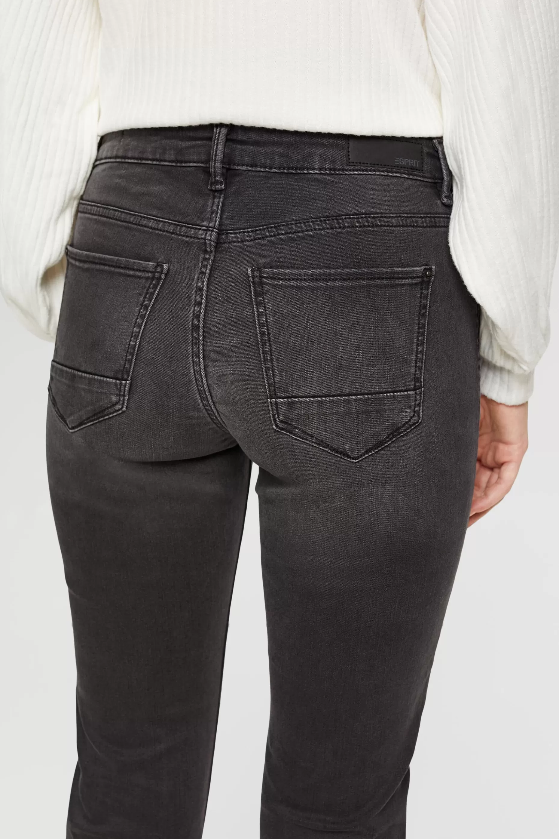 ESPRIT Mid-rise slim fit stretch jeans, Dual Max at our Online Shop *Women Denim