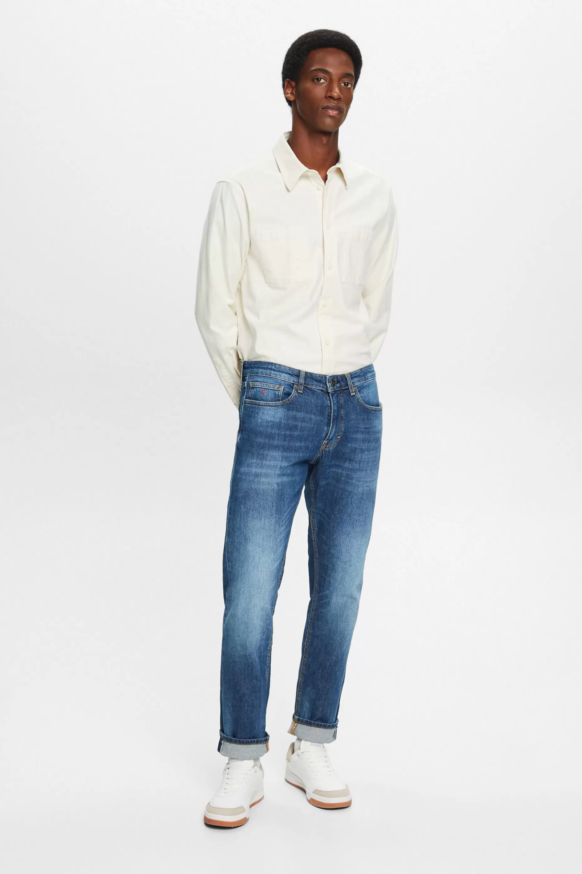 ESPRIT Mid-Rise Slim Jeans at our Online Shop *Men Denim