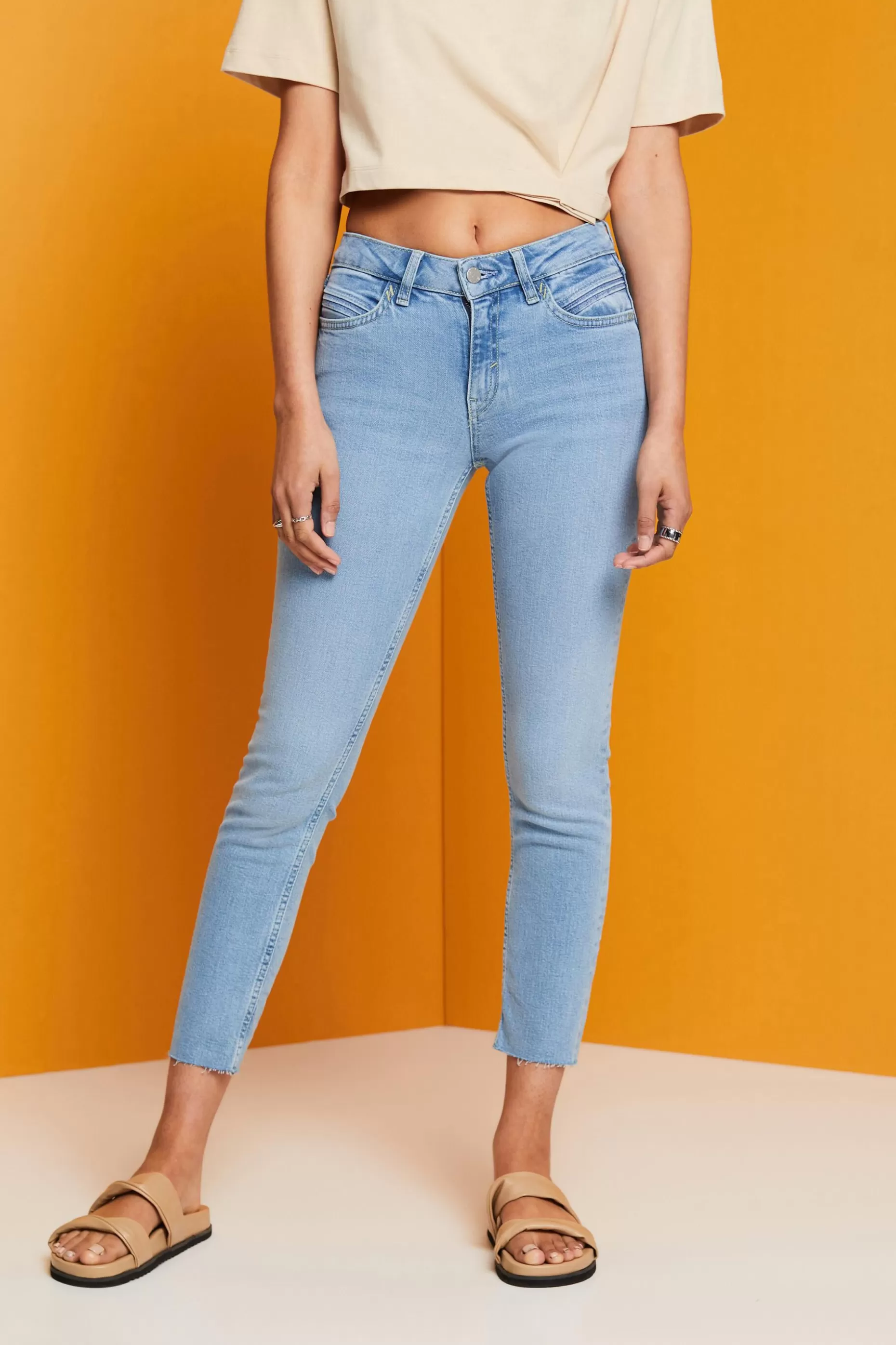ESPRIT Mid-Rise Slim Jeans at our Online Shop *Women Denim