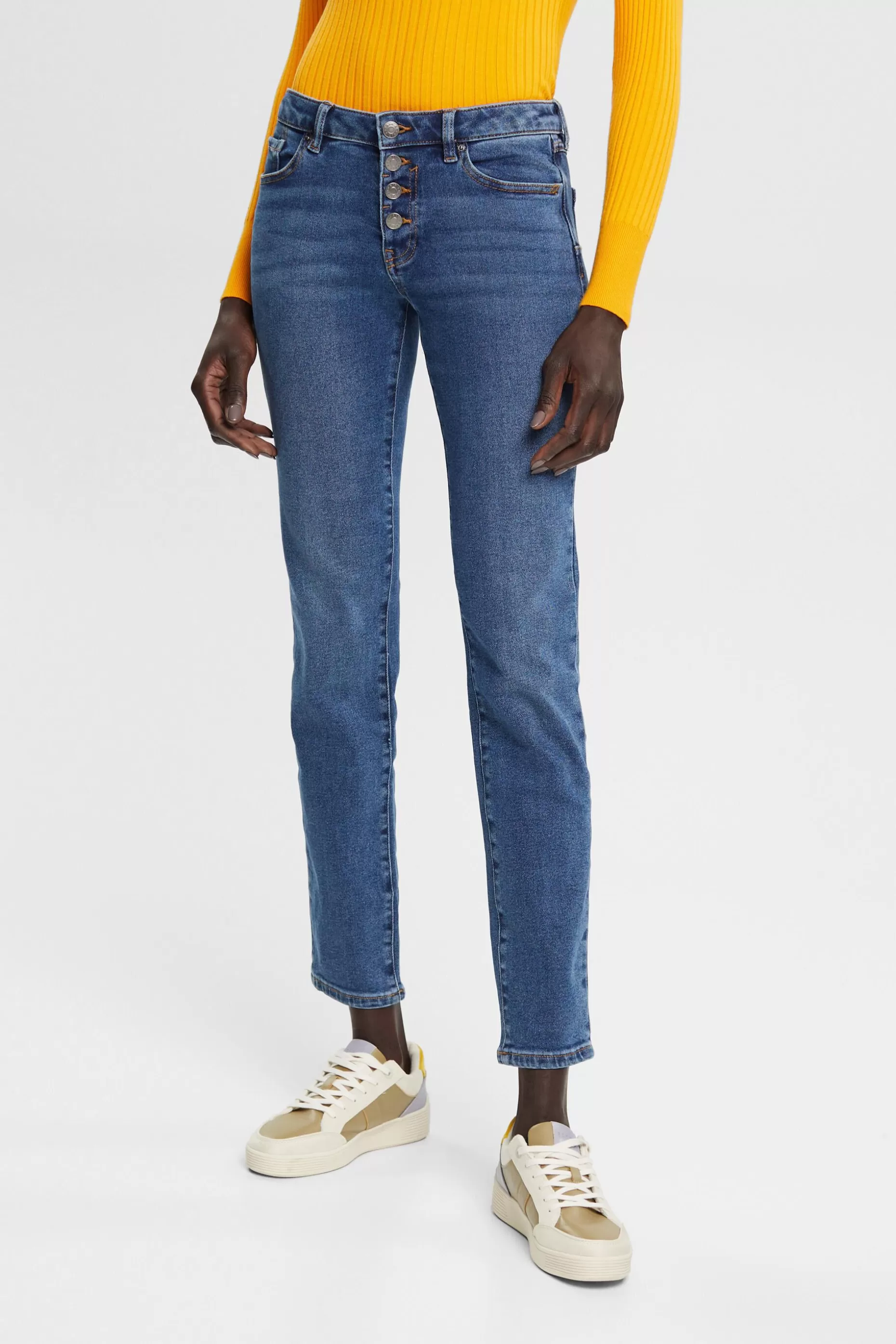 ESPRIT Mid-Rise Slim Stretch Jeans at our Online Shop *Women Denim