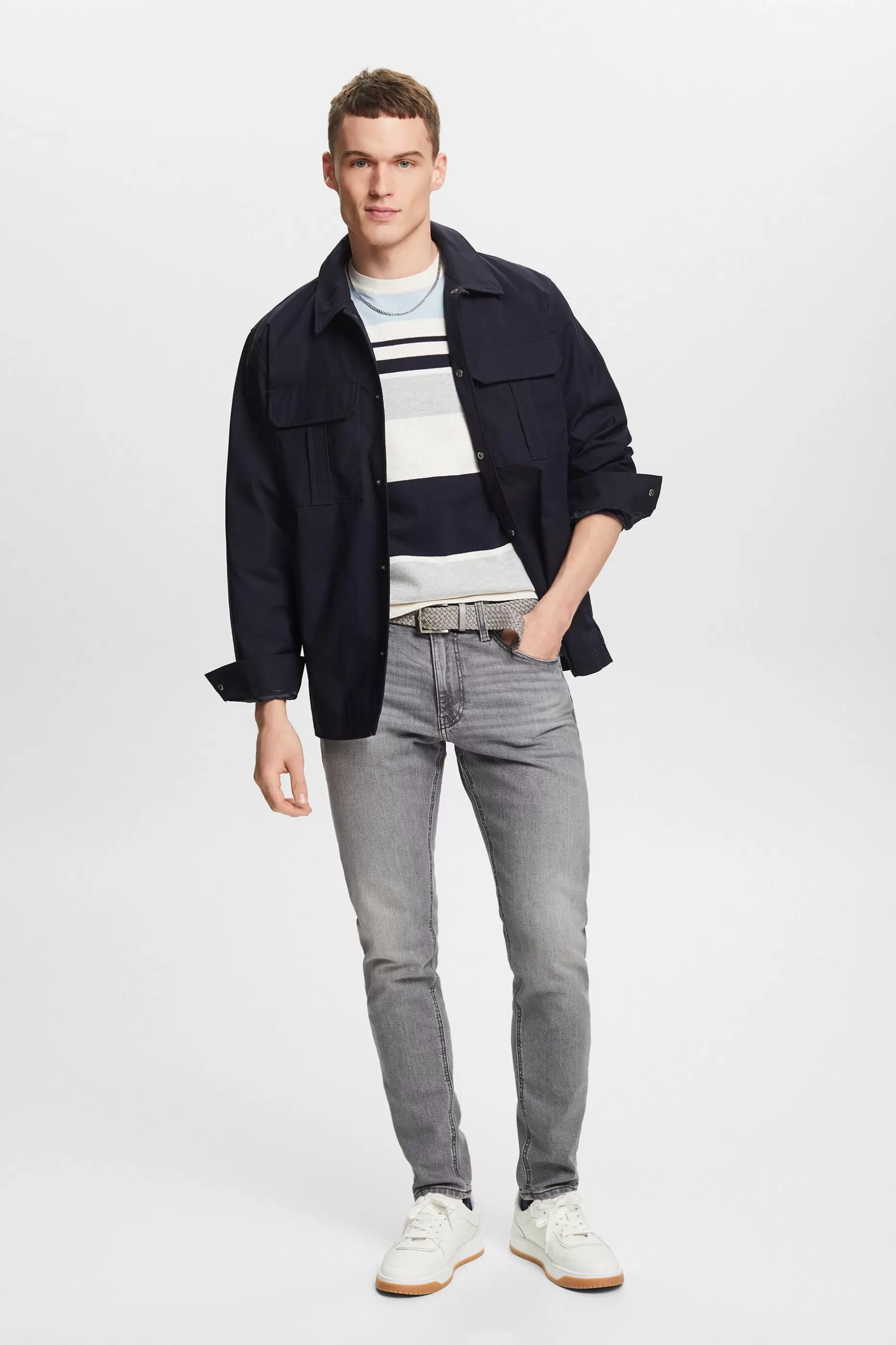 ESPRIT Mid-Rise Slim Tapered Jeans at our Online Shop *Men Premium Picks