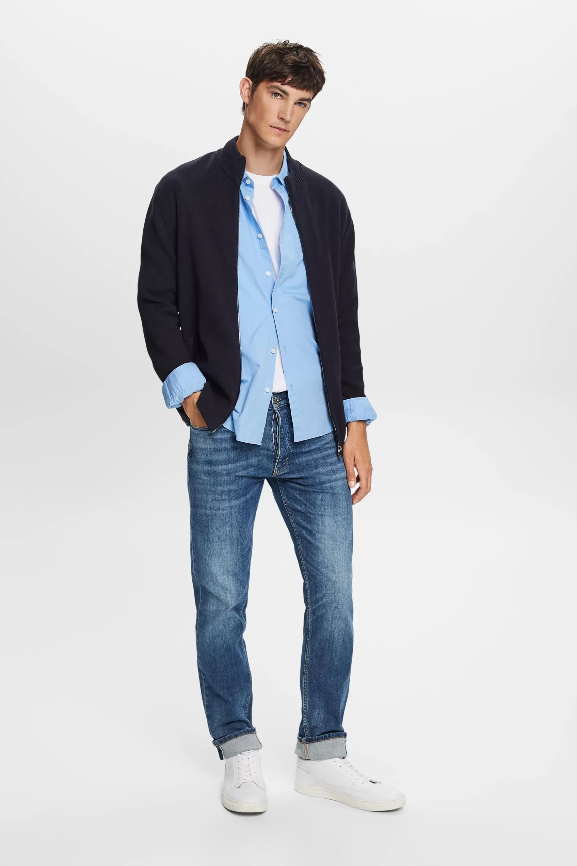 ESPRIT Mid-Rise Straight Jeans at our Online Shop *Men Denim