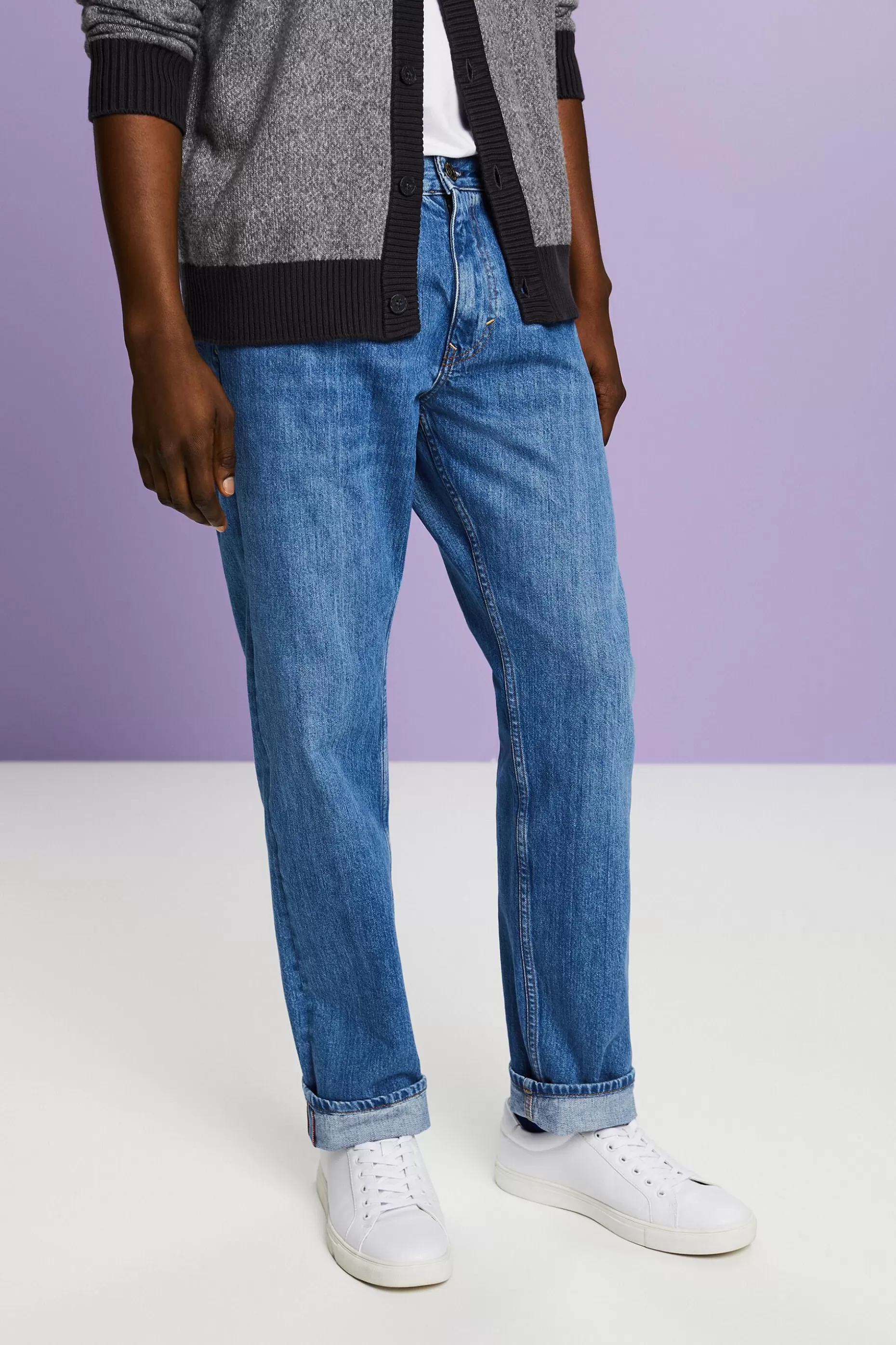 ESPRIT Mid-Rise Straight Jeans at our Online Shop *Men Denim