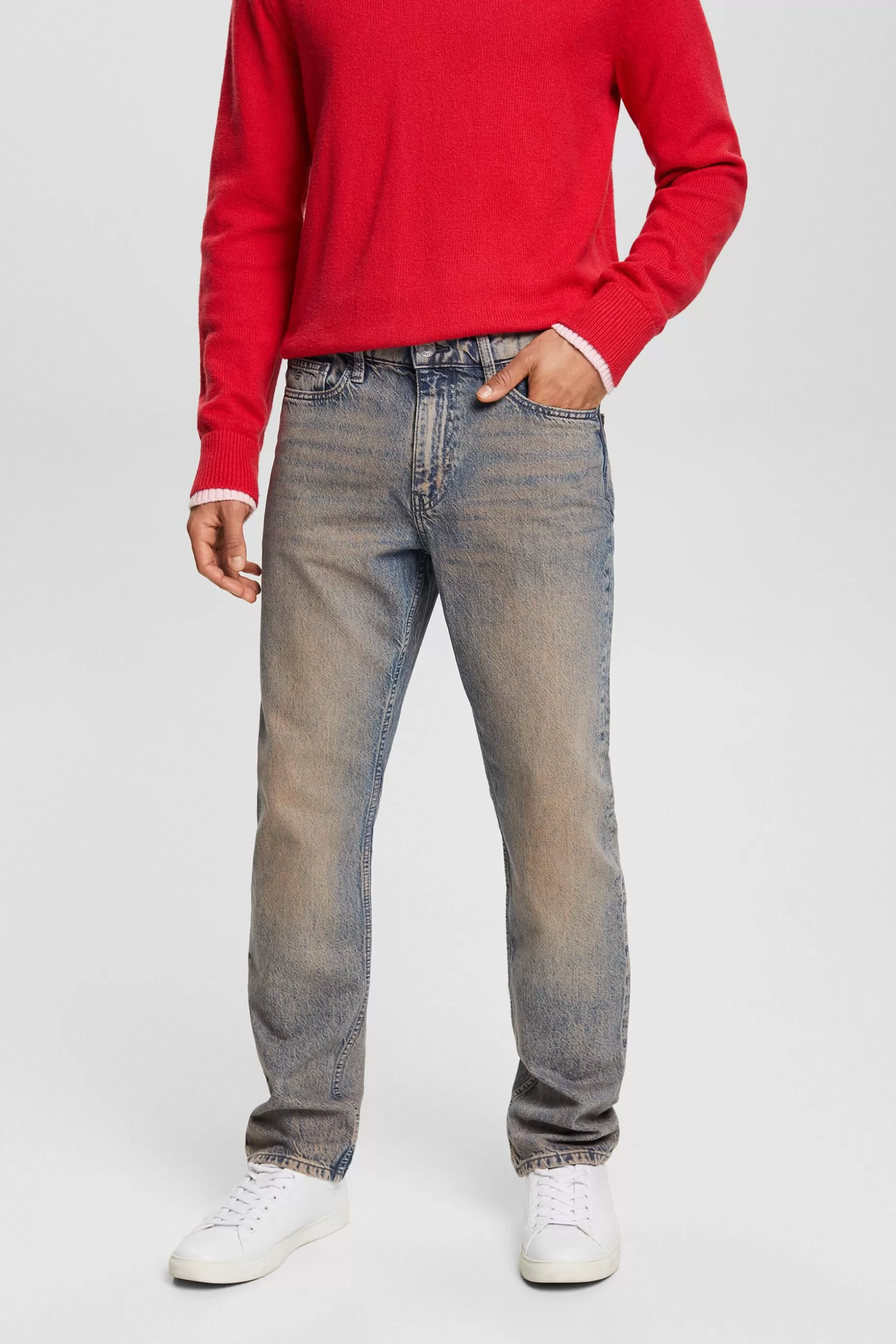 ESPRIT Mid-Rise Straight Jeans at our Online Shop *Men The Pastel Edit