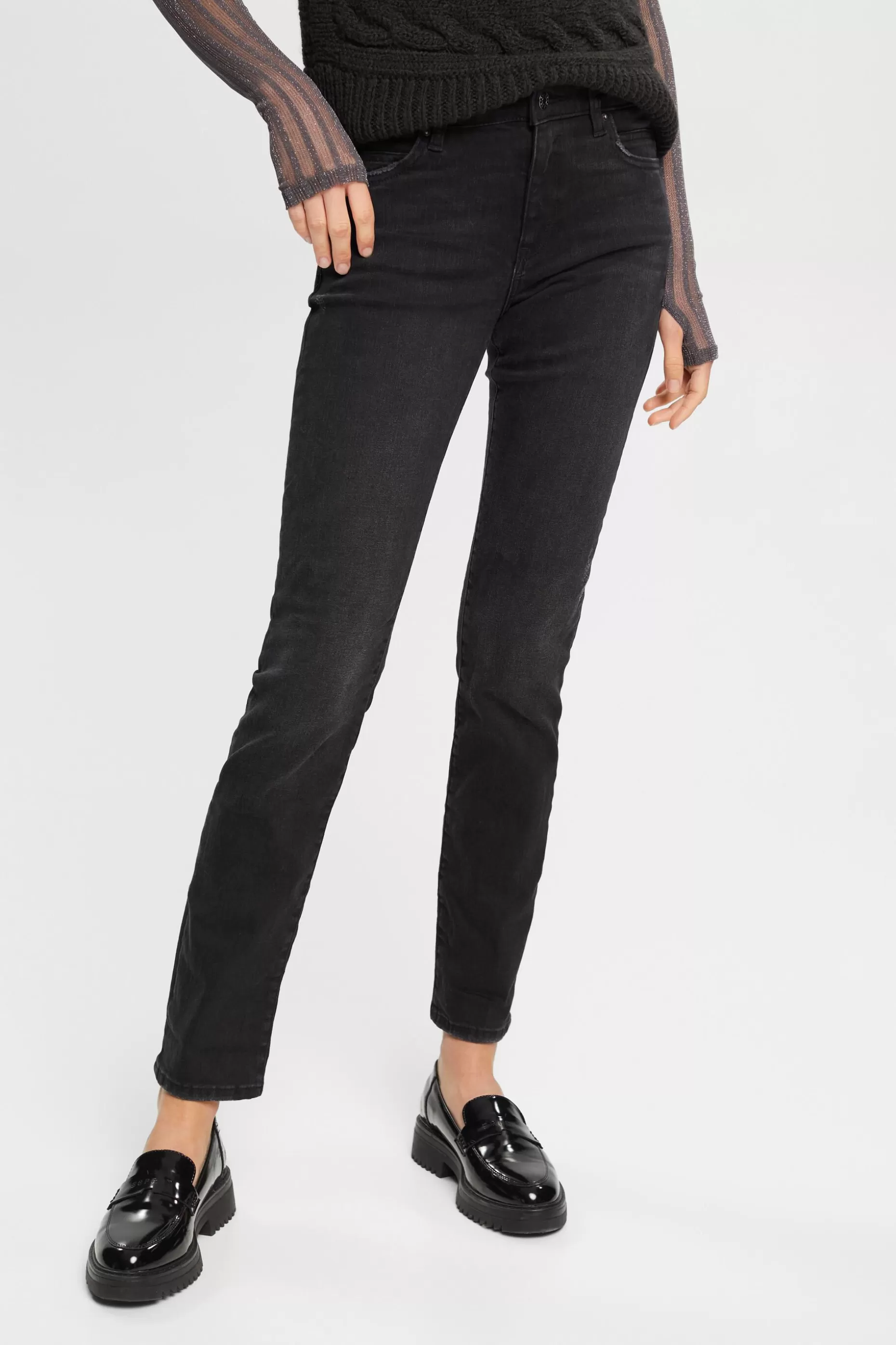 ESPRIT Mid-Rise Straight Jeans at our Online Shop *Women Denim