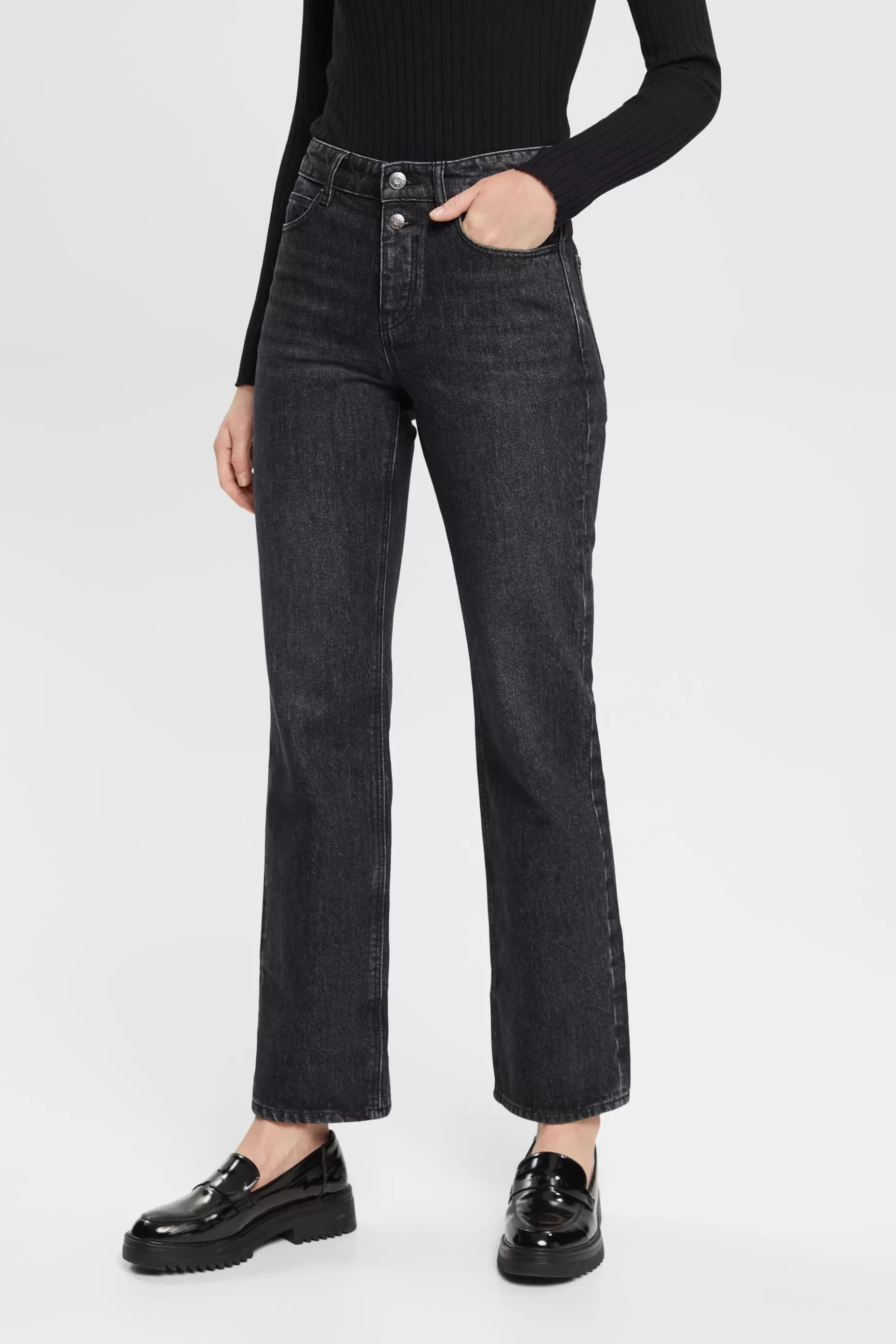 ESPRIT Mid-rise western bootcut jeans at our Online Shop *Women Denim