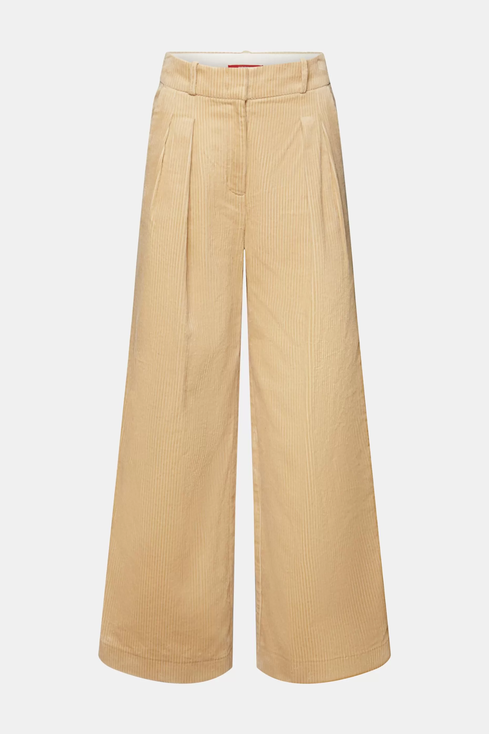 ESPRIT Mid-Rise Wide-Leg Corduroy Pants at our Online Shop *Women Bottoms