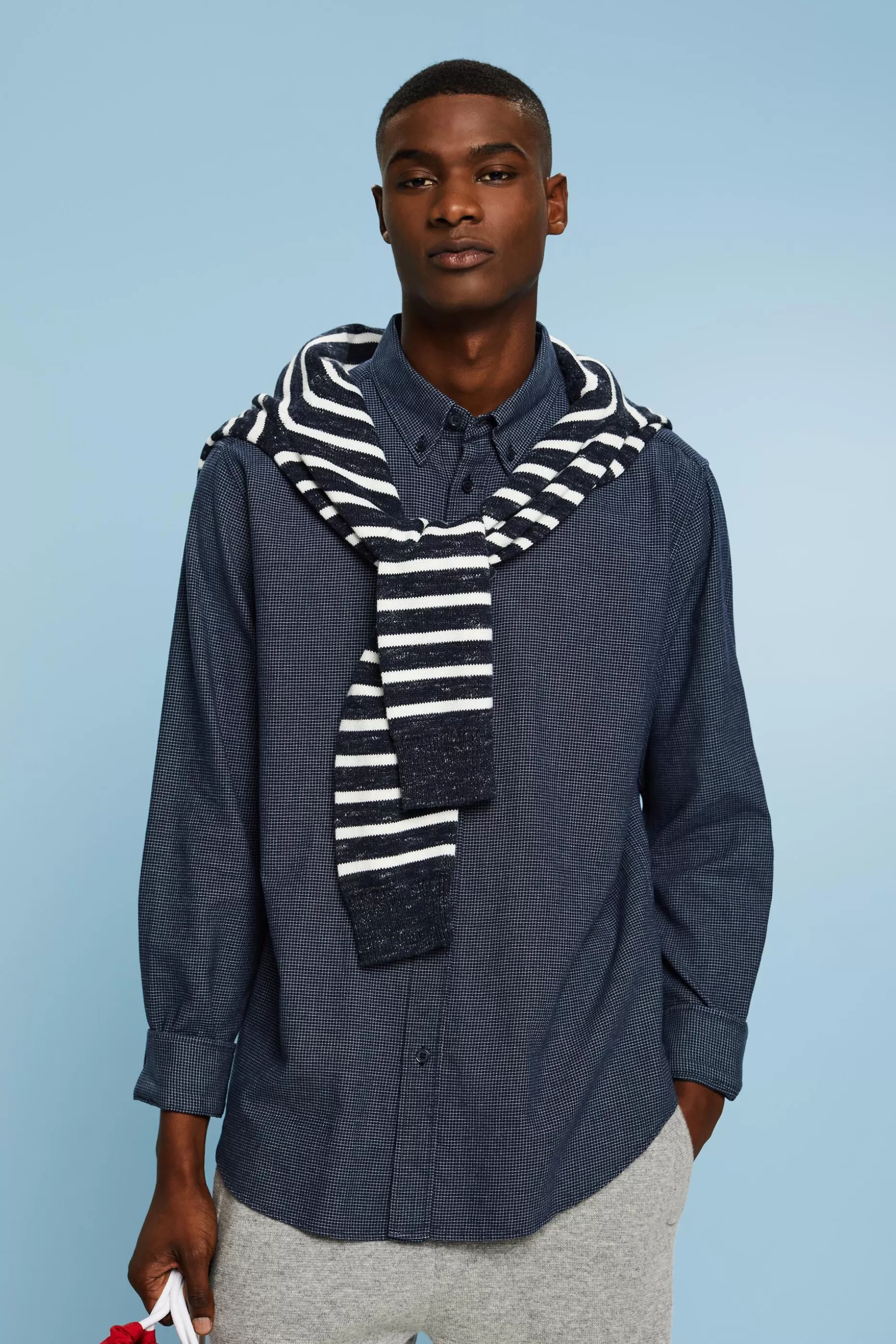 ESPRIT Mini Checked Cotton Regular Fit Shirt at our Online Shop *Men Shirts