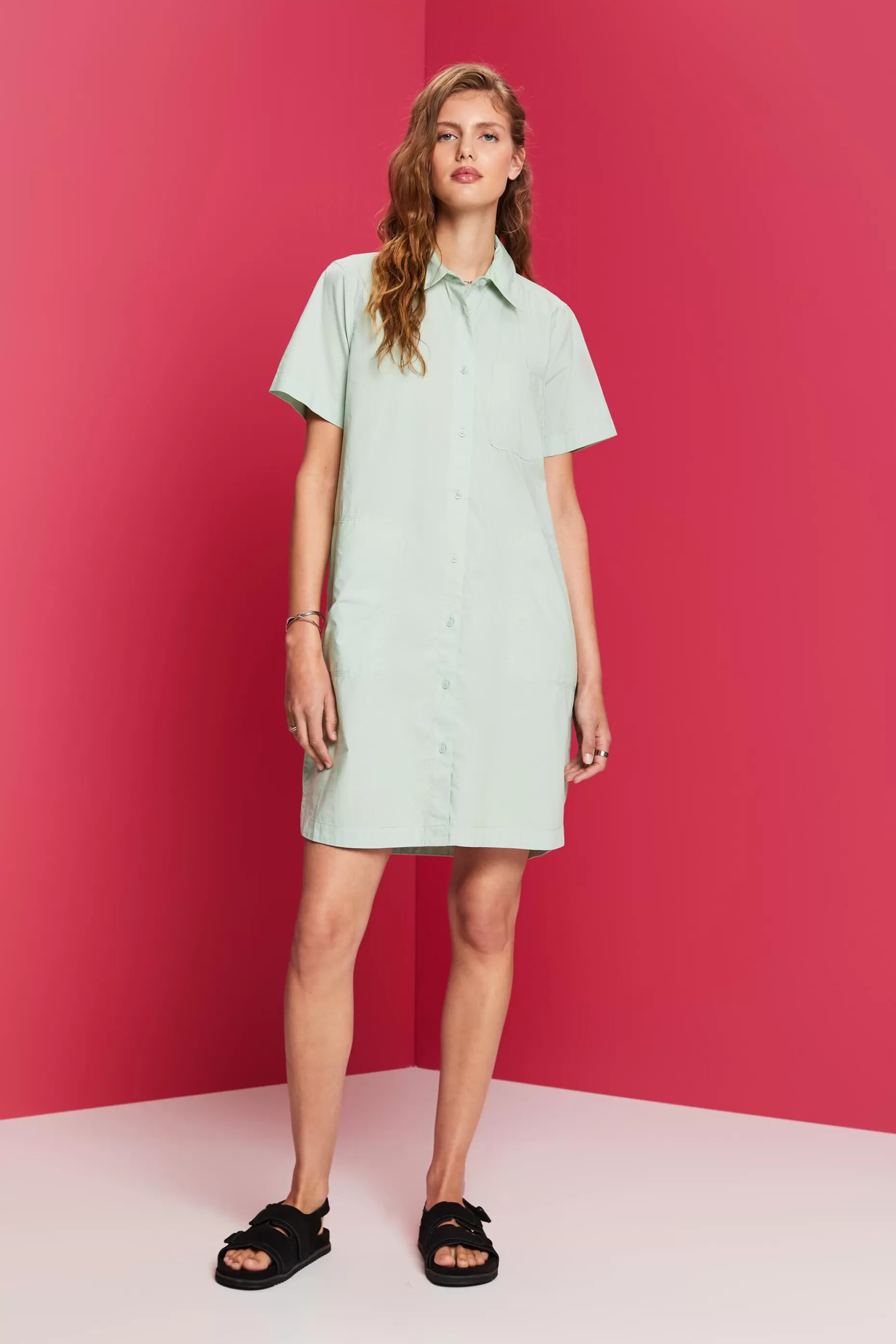 ESPRIT Mini shirt dress, 100% cotton at our Online Shop * Sale Under $50