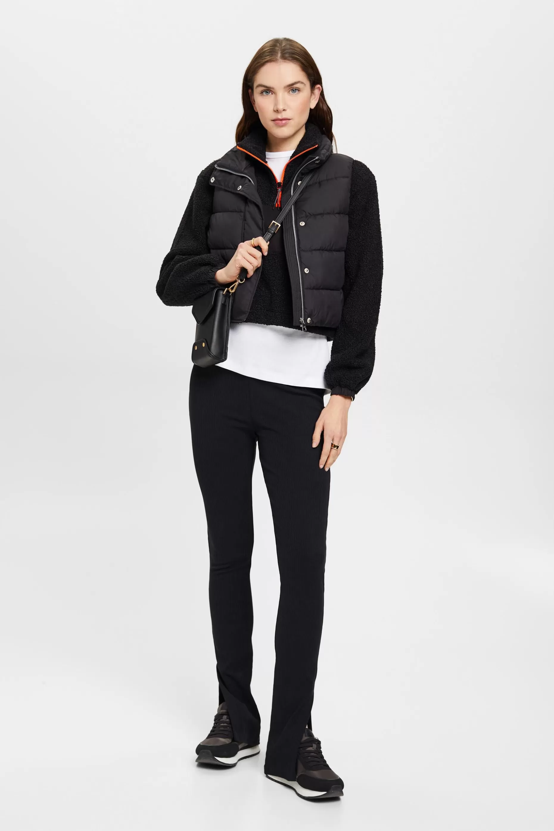 ESPRIT Mixed material half-zip sweatshirt at our Online Shop * Sale Above $75+