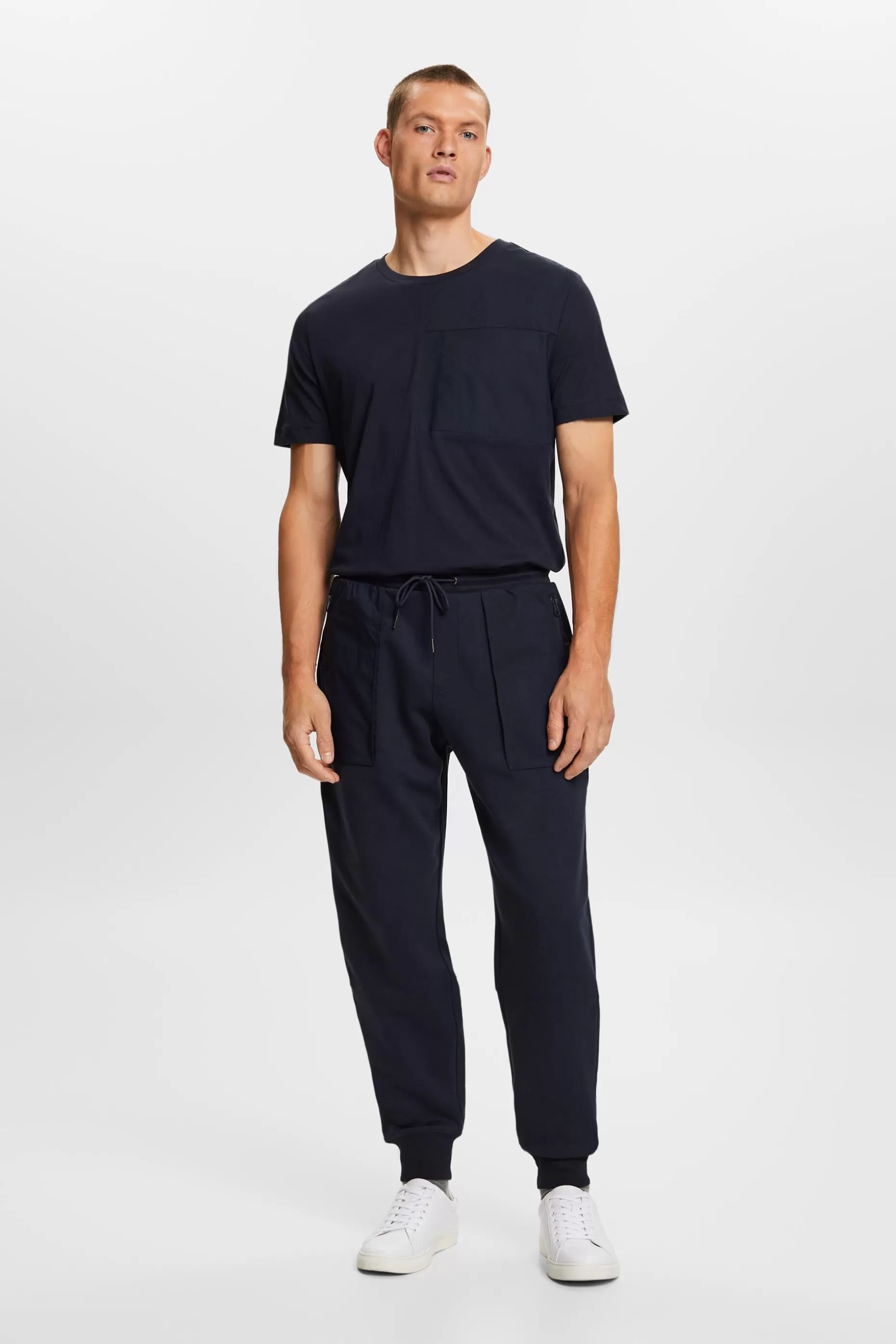 ESPRIT Mixed Media Cargo Joggers at our Online Shop *Men Pants + Joggers