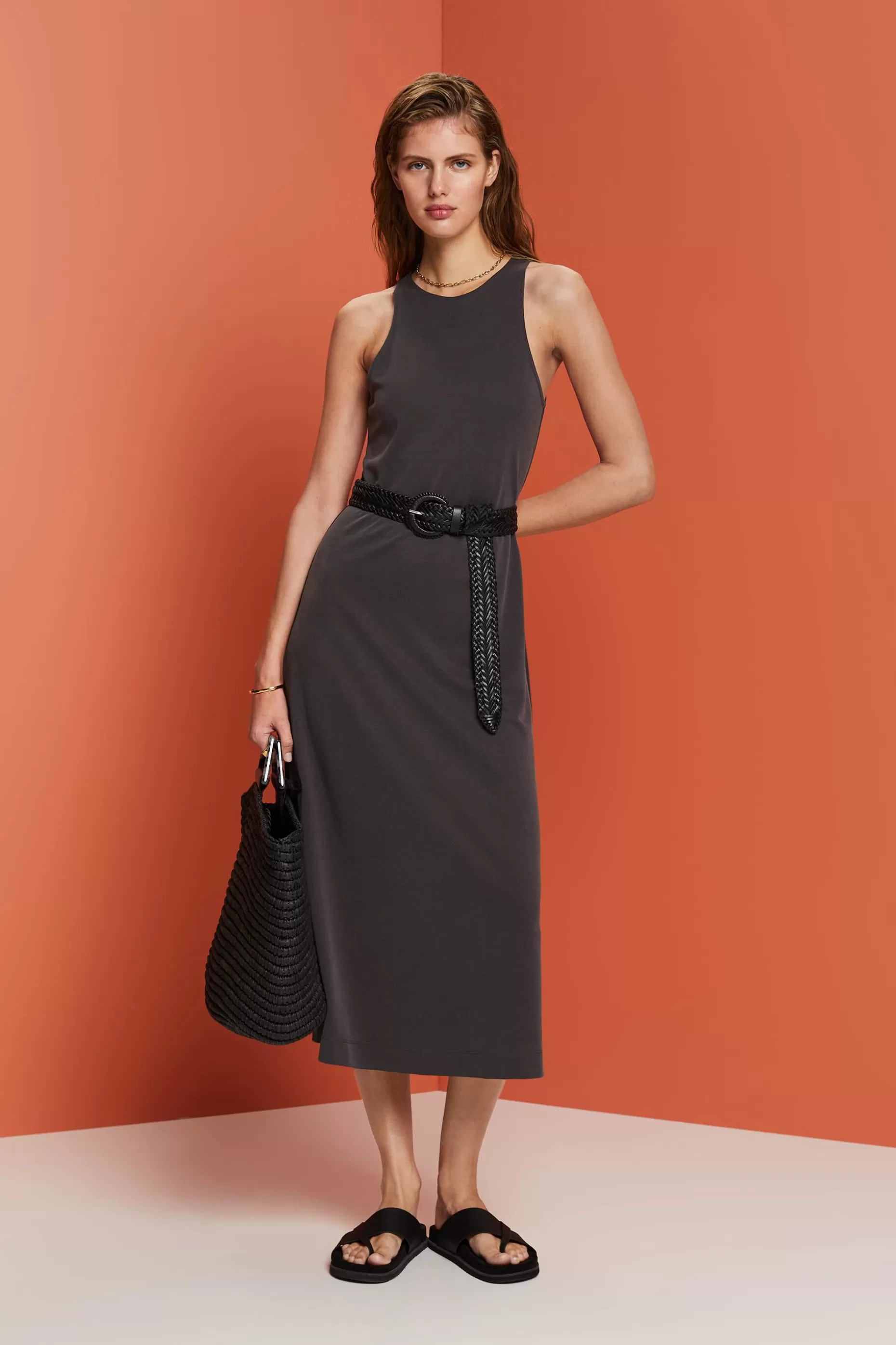 ESPRIT Modal-Blend Tank Midi Dress at our Online Shop * Sale Under $50