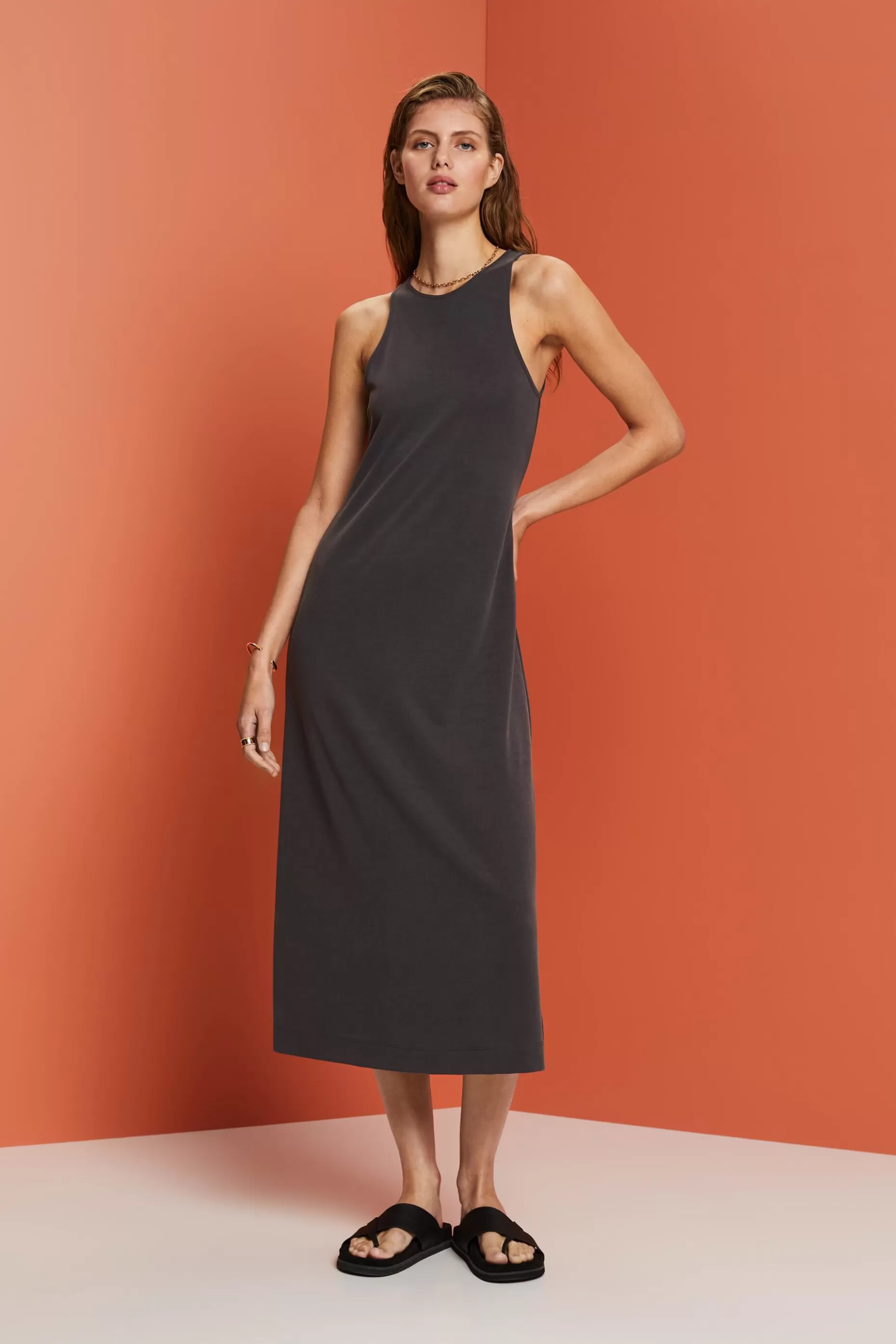ESPRIT Modal-Blend Tank Midi Dress at our Online Shop *Women Dresses + Jumpsuits