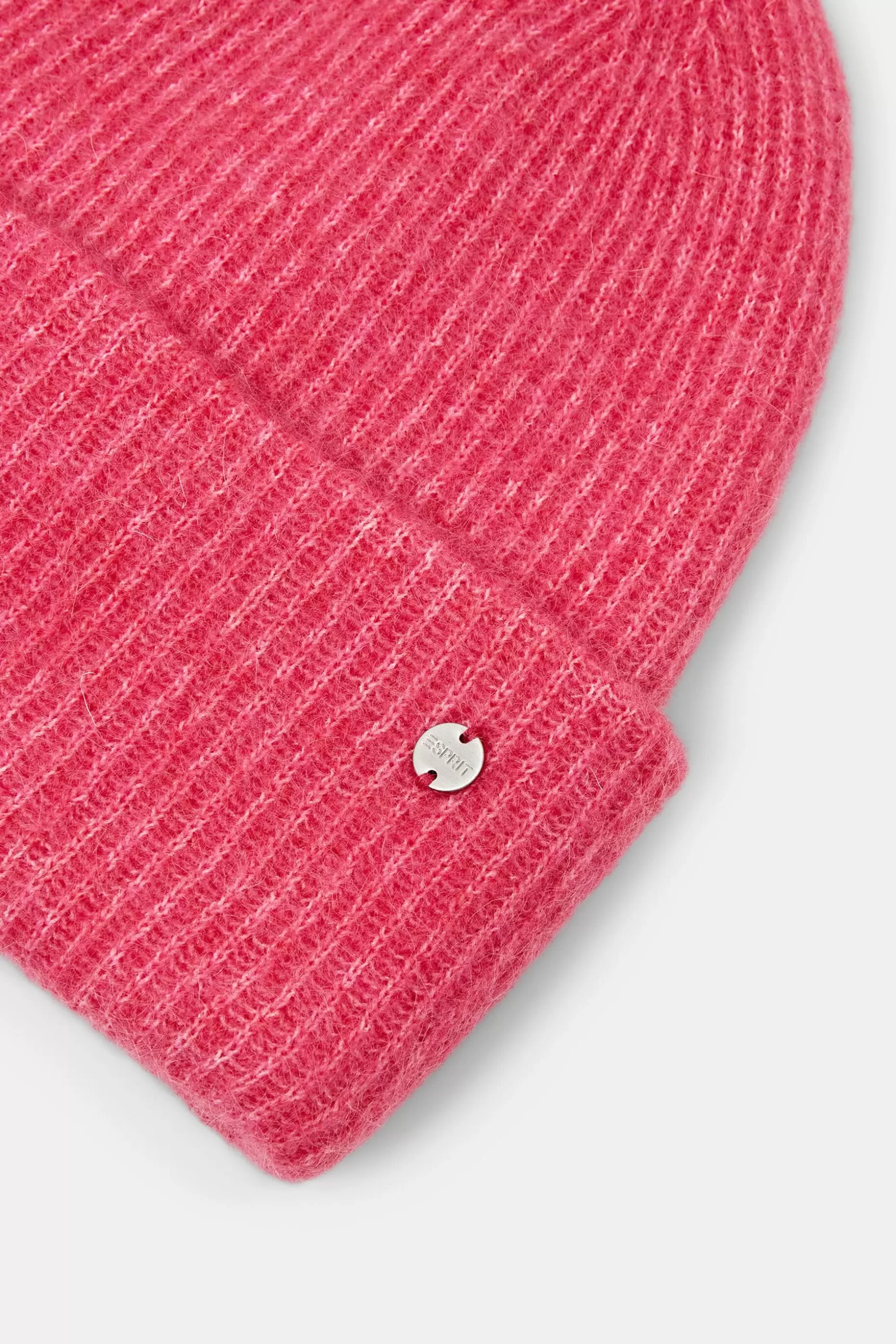 ESPRIT Mohair-Wool Blend Ribbed Beanie at our Online Shop *Women Hats + Caps