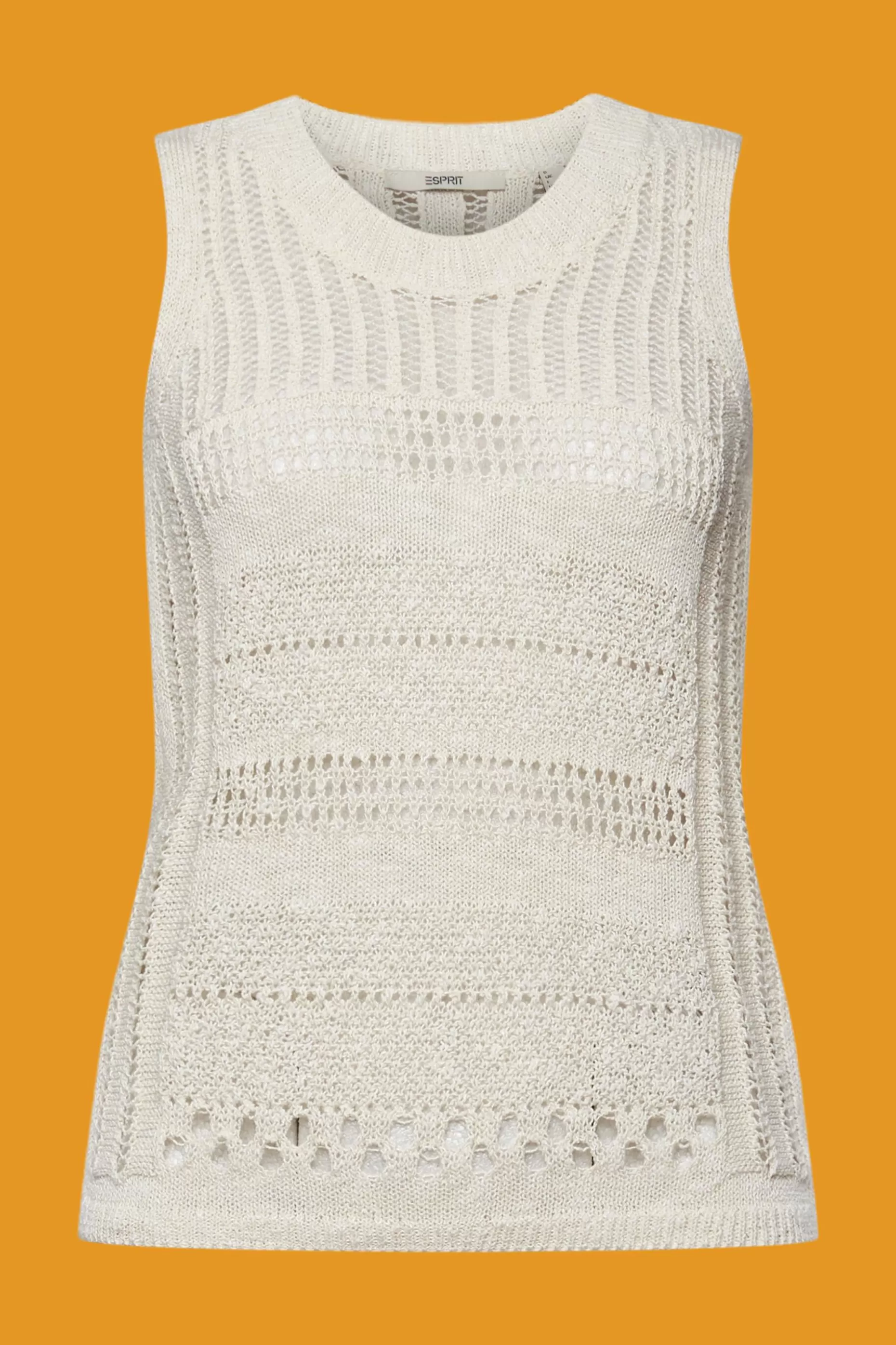 ESPRIT Mouline sleeveless jumper, cotton blend at our Online Shop *Women Sweaters
