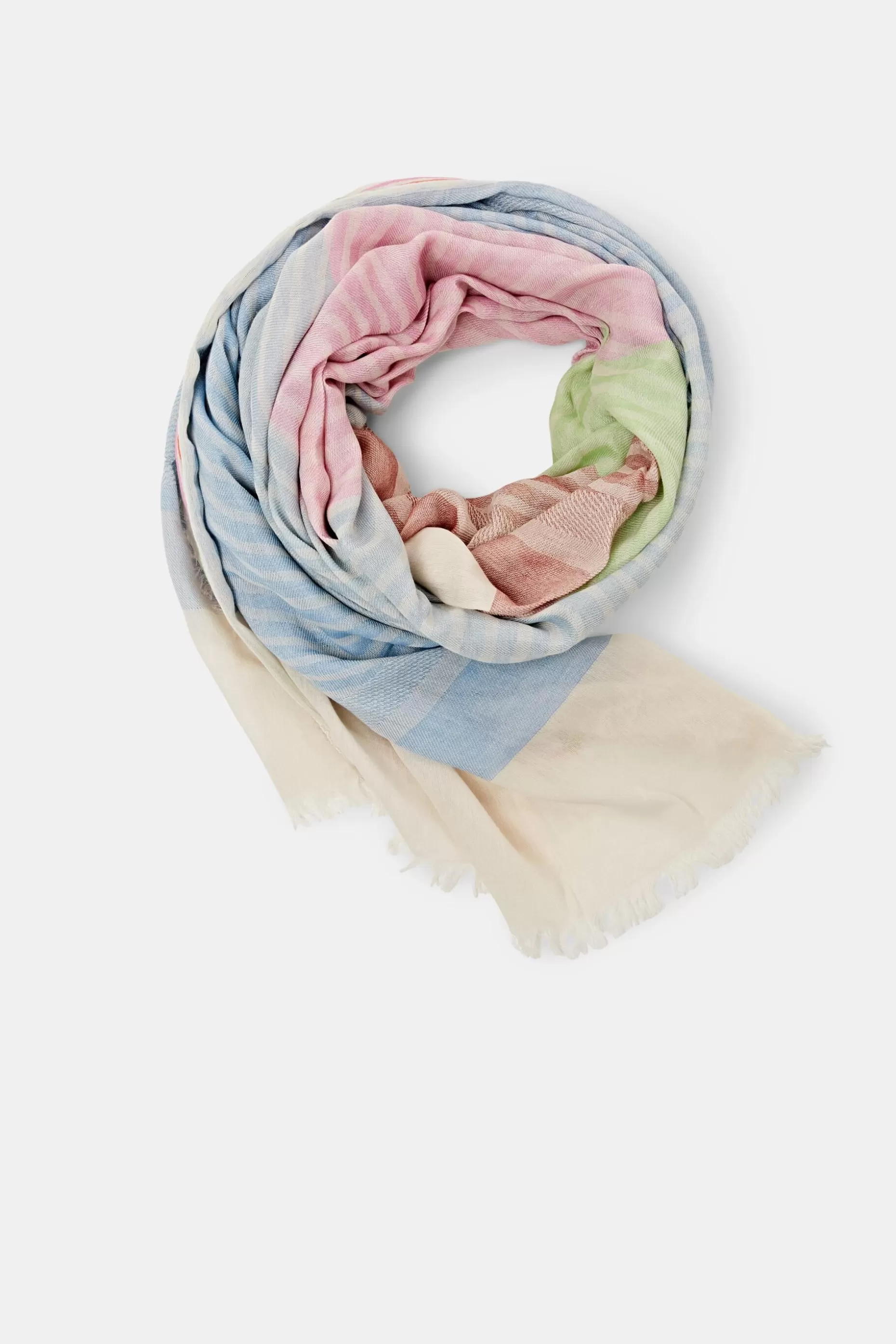 ESPRIT Multi-coloured shawl, 100% cotton at our Online Shop *Women Scarves