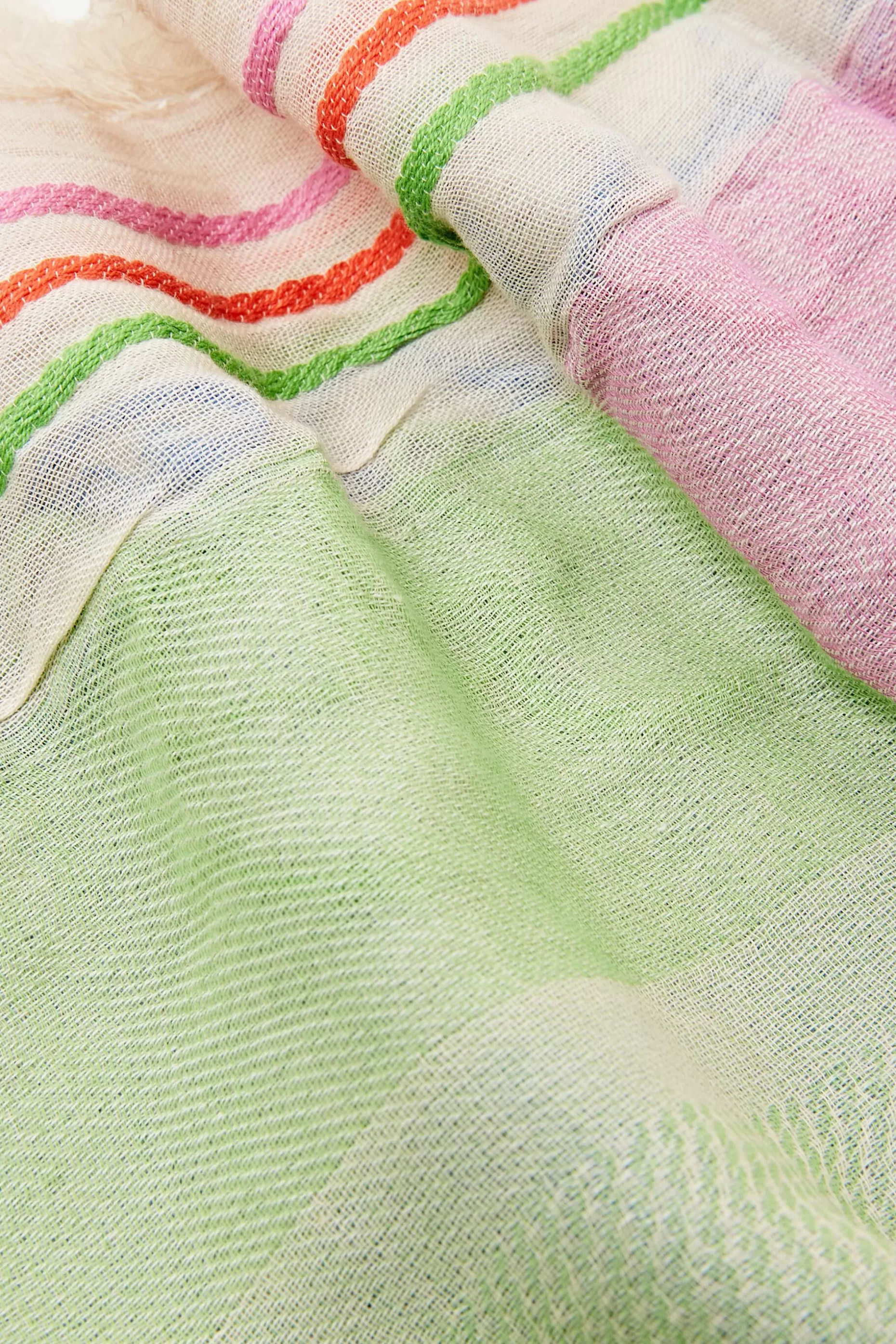 ESPRIT Multi-coloured shawl, 100% cotton at our Online Shop *Women Scarves