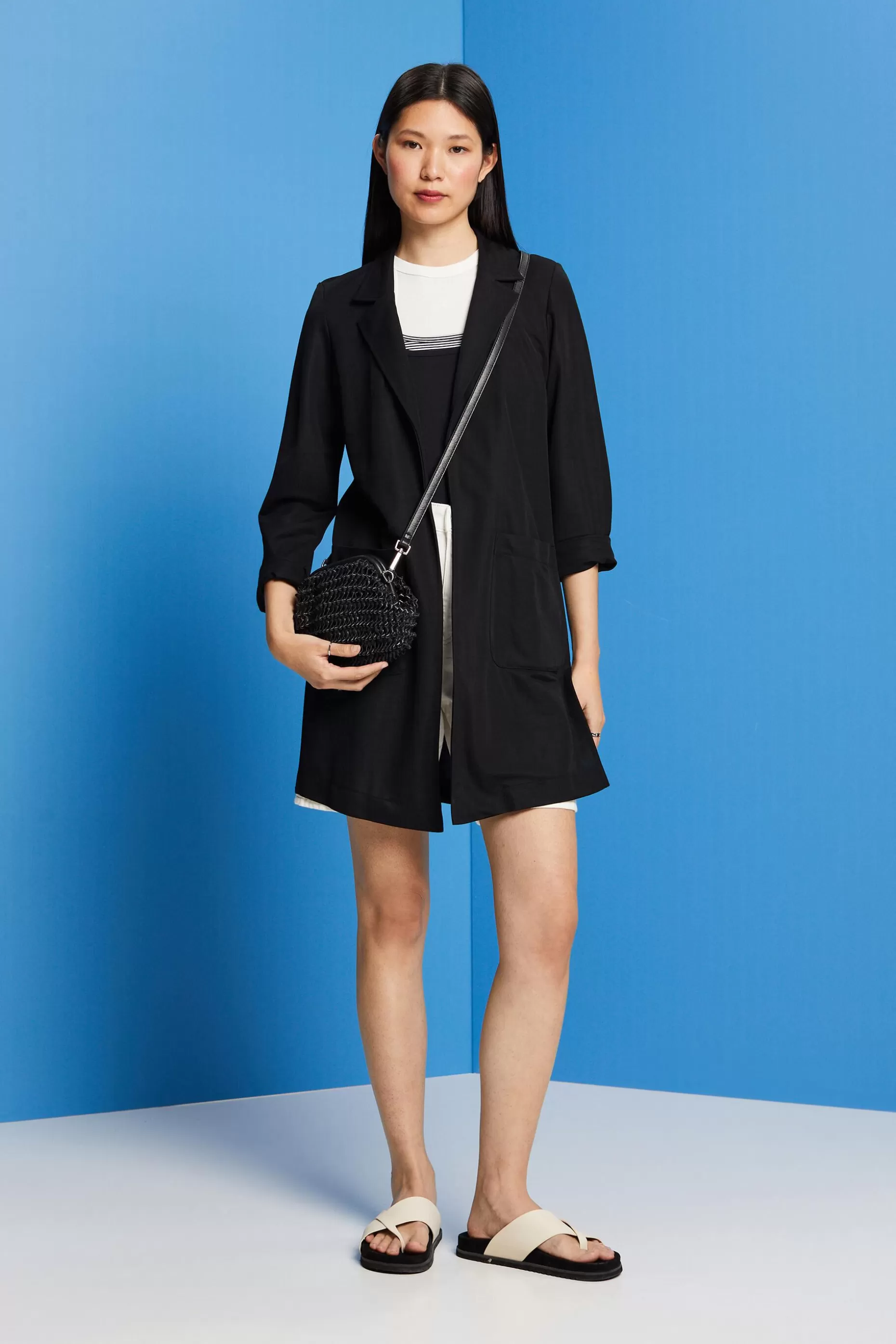 ESPRIT Open-Front Jersey Blazer at our Online Shop *Women Clearance 60%-70% Off