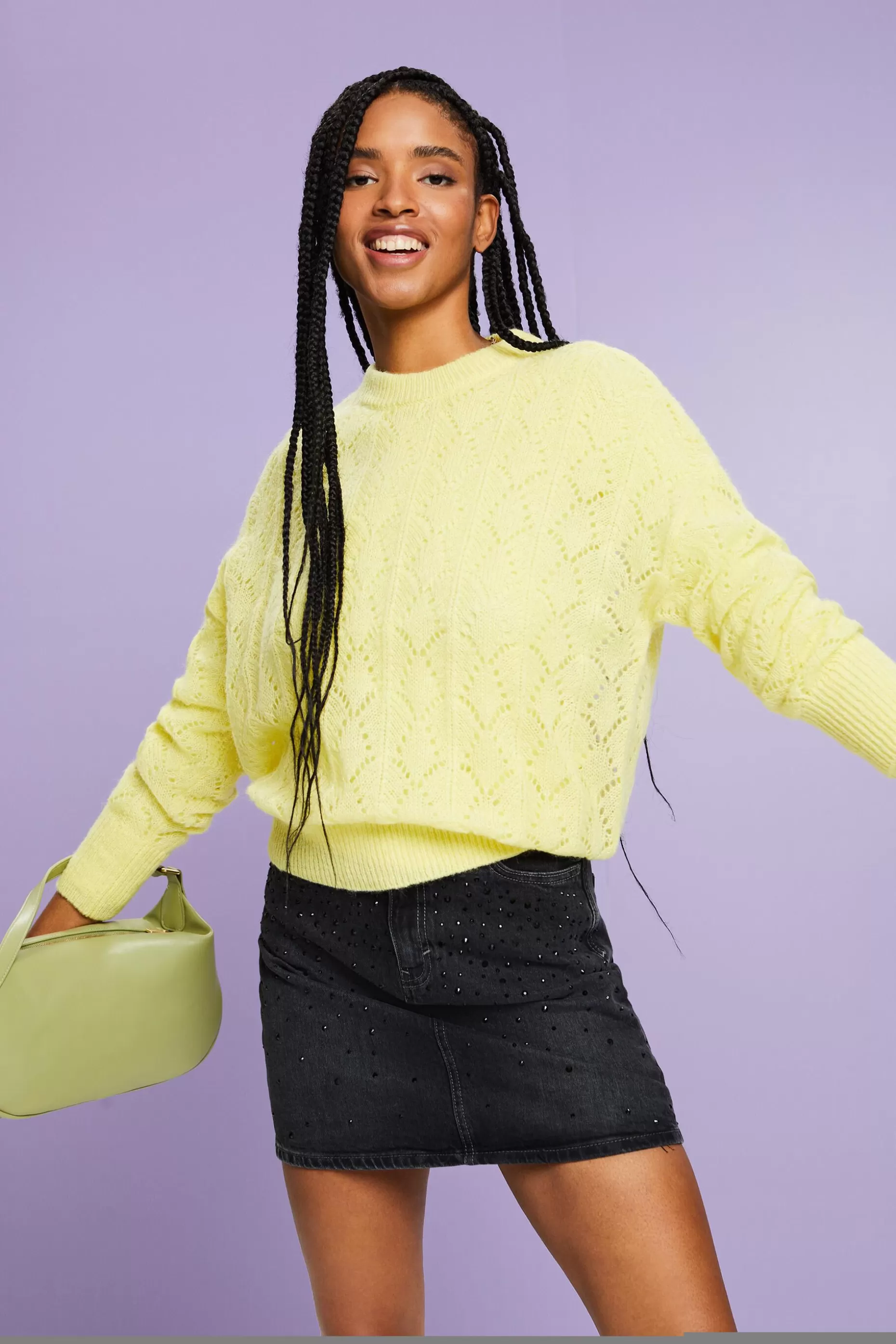 ESPRIT Open-Knit Wool-Blend Sweater at our Online Shop *Women Sweaters