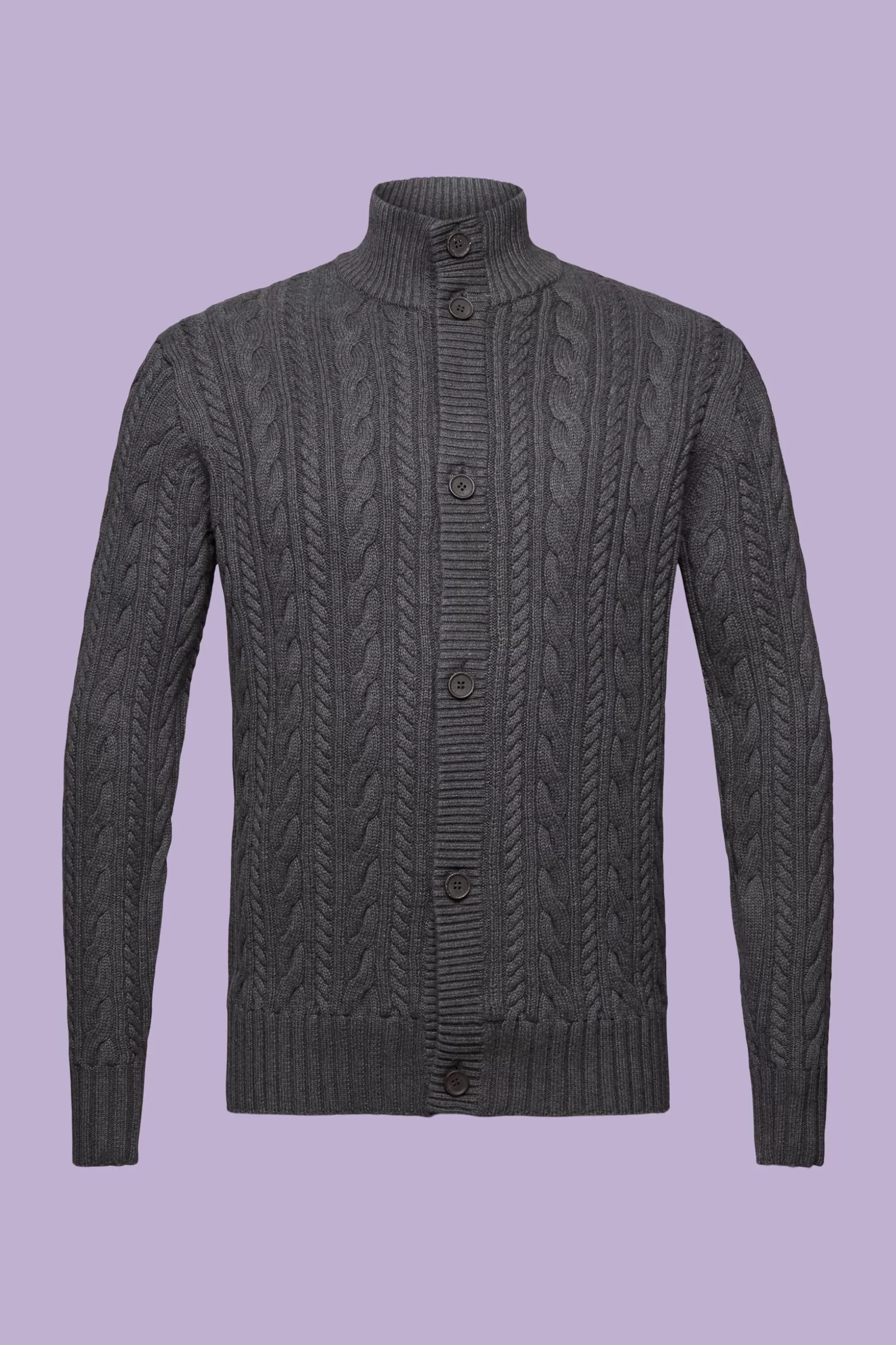 ESPRIT Organic Cotton Cable Knit Cardigan at our Online Shop * Sale Under $75
