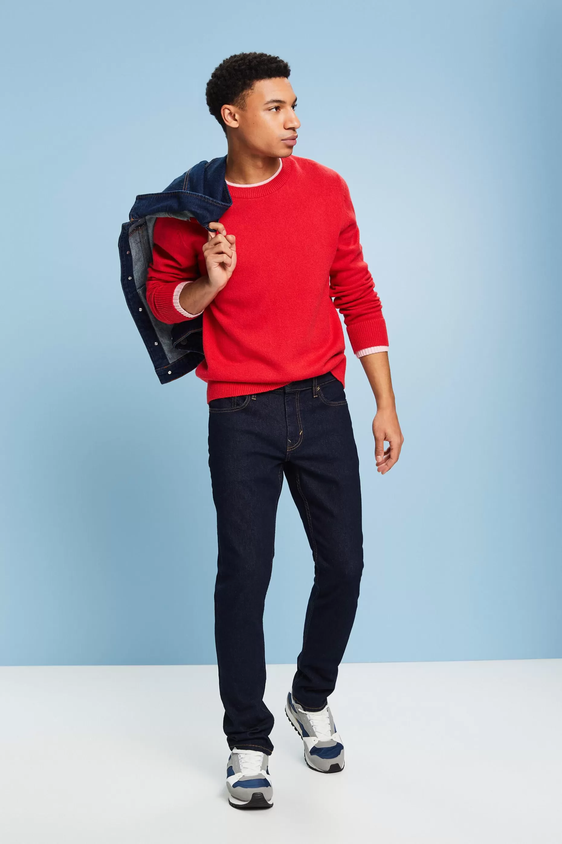 ESPRIT Organic Cotton Crewneck Sweater at our Online Shop *Men Sweaters