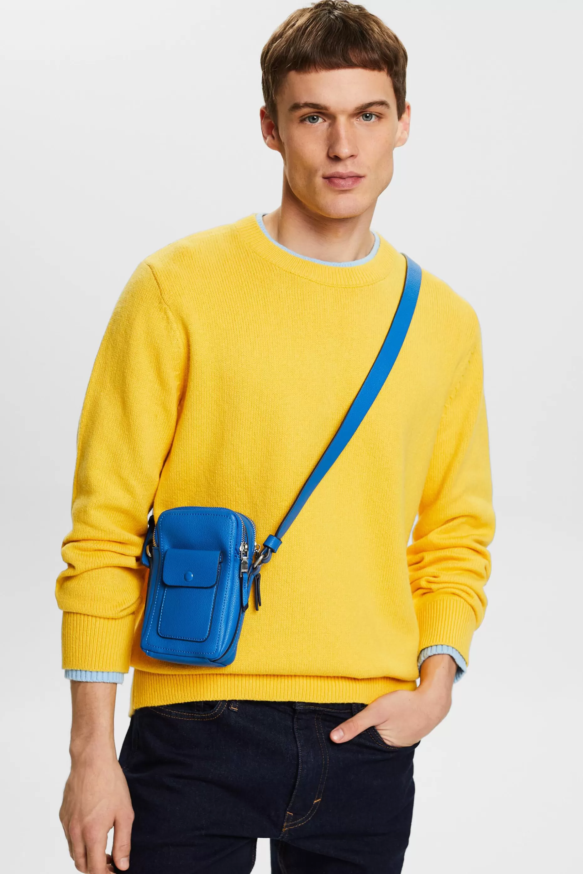 ESPRIT Organic Cotton Crewneck Sweater at our Online Shop *Men Sweaters