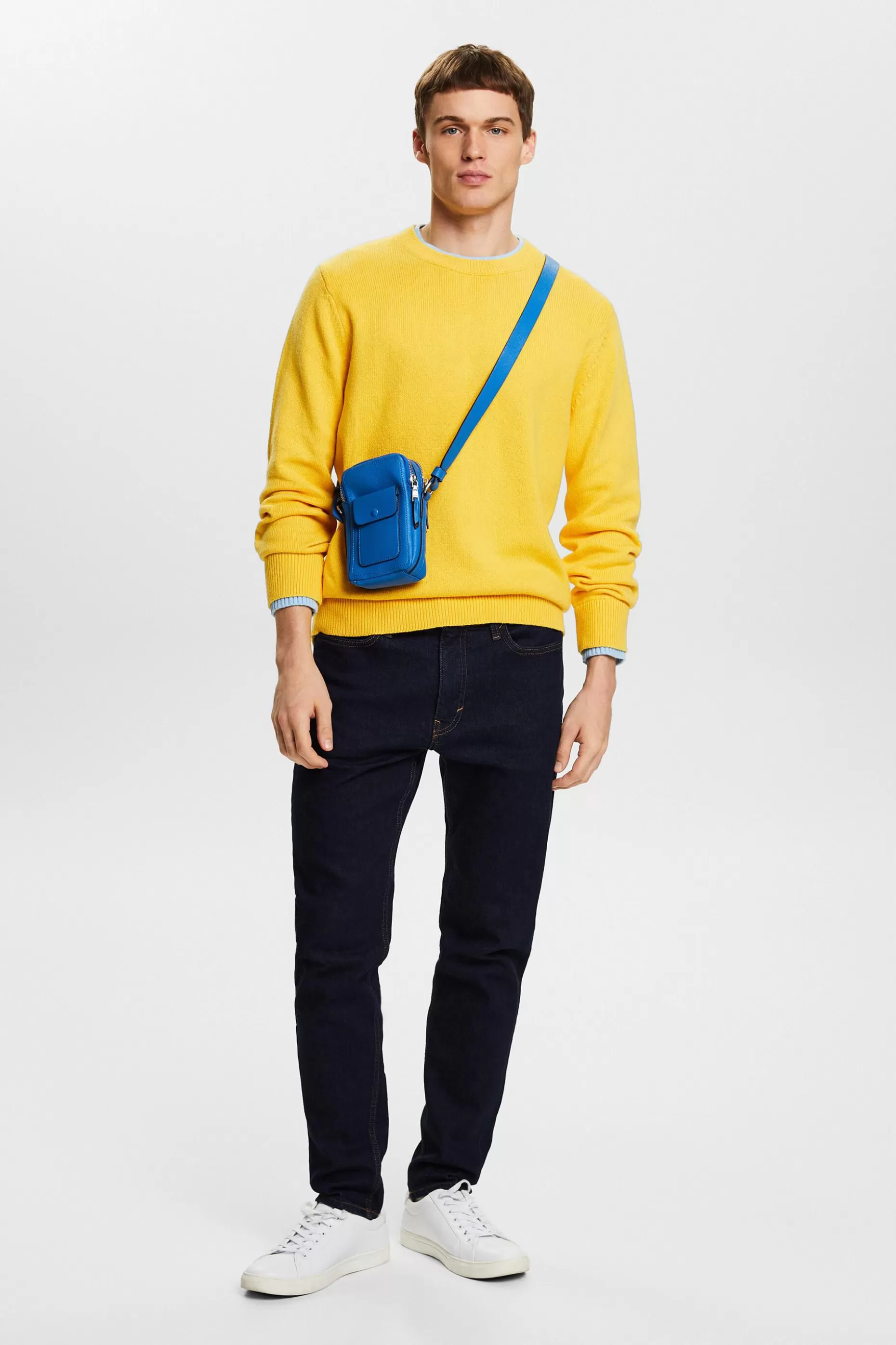 ESPRIT Organic Cotton Crewneck Sweater at our Online Shop *Men Sweaters