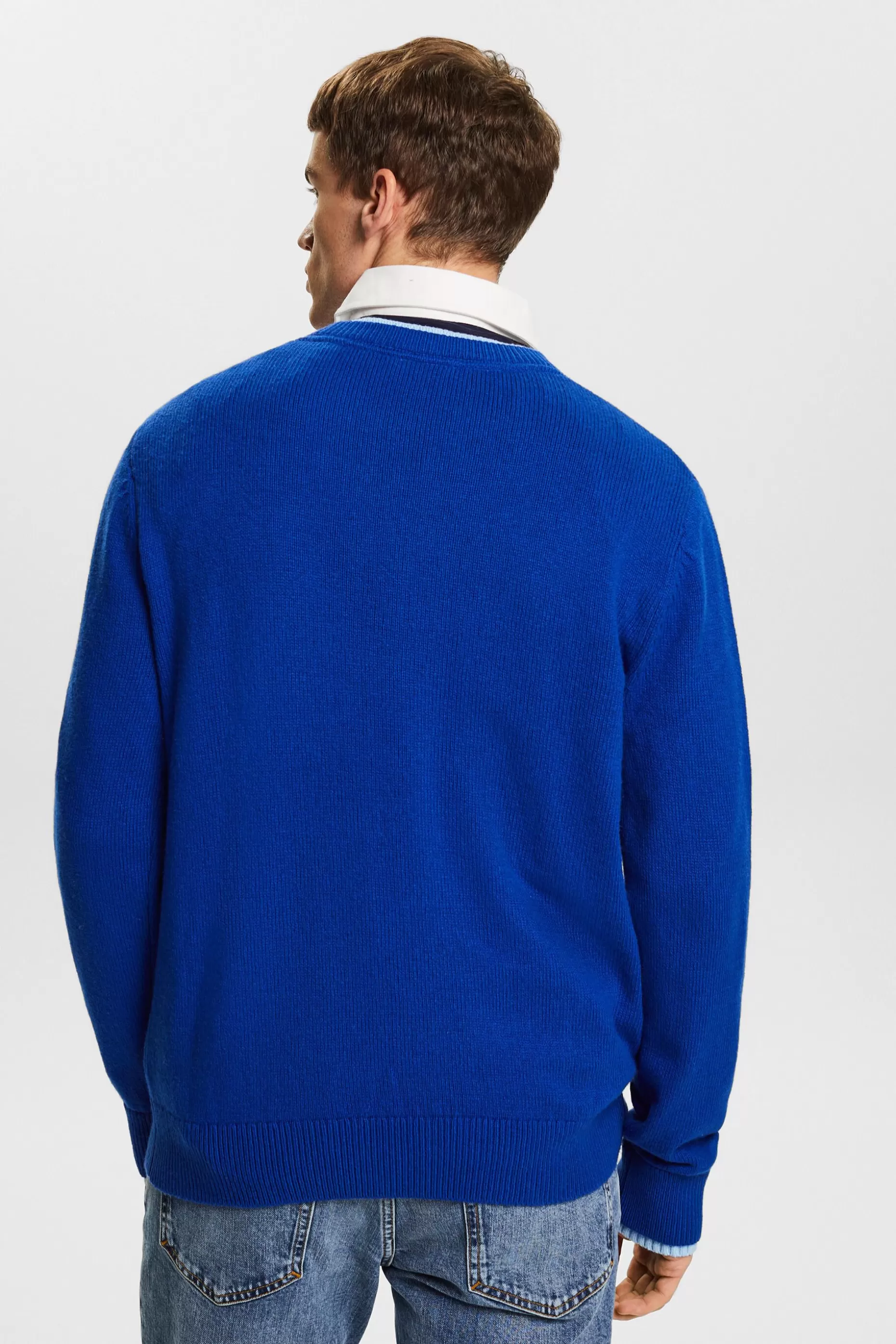 ESPRIT Organic Cotton Crewneck Sweater at our Online Shop *Men Sweaters
