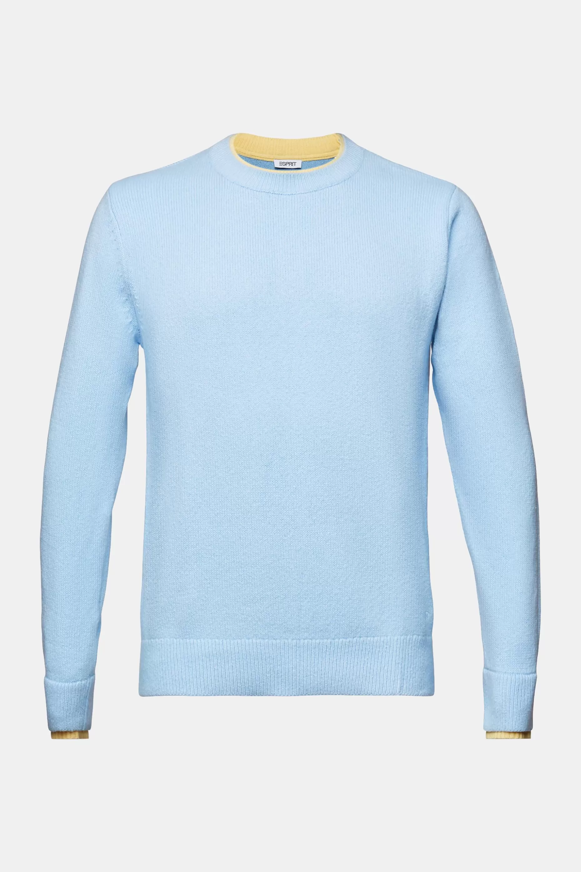 ESPRIT Organic Cotton Crewneck Sweater at our Online Shop *Men The Pastel Edit