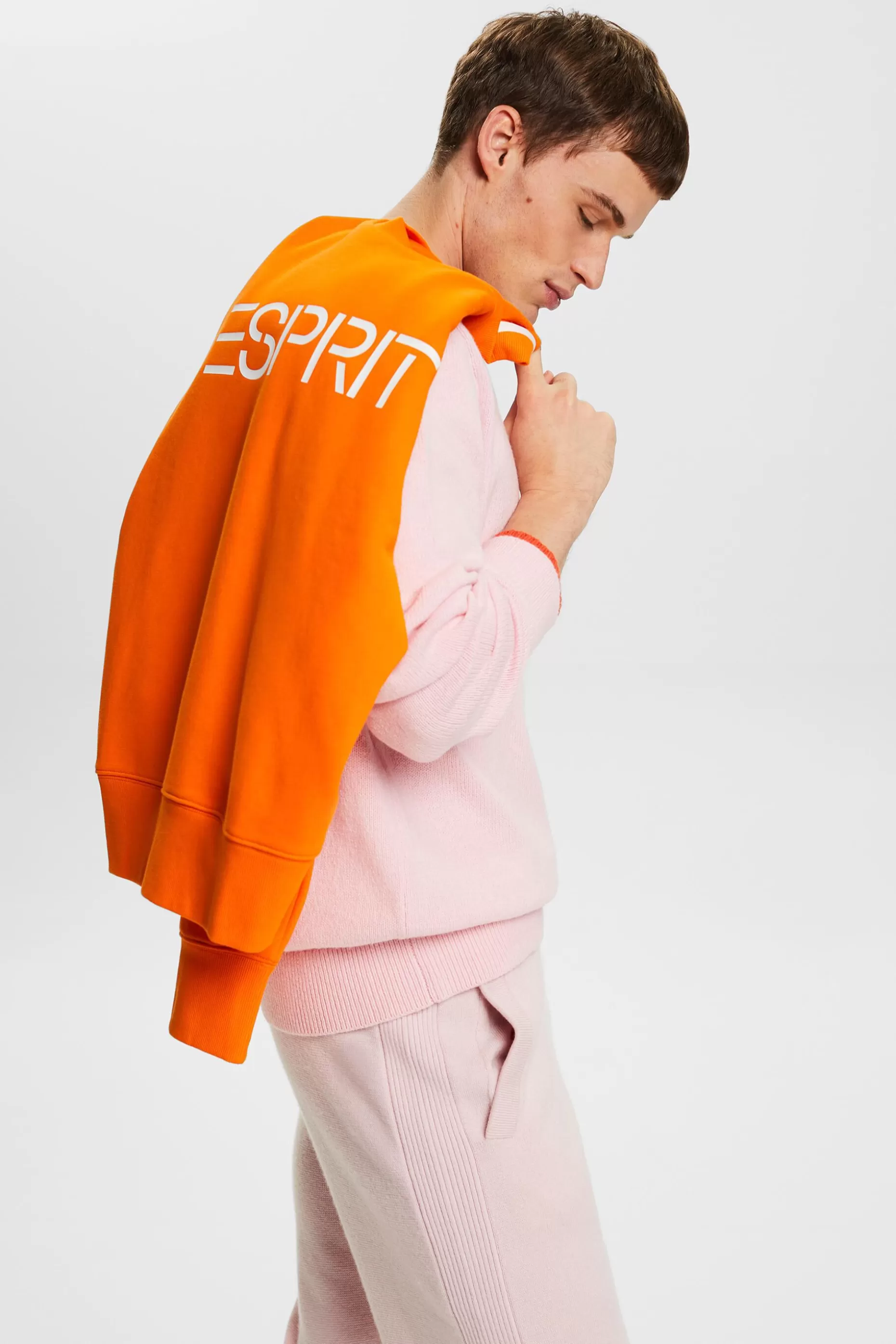 ESPRIT Organic Cotton Crewneck Sweater at our Online Shop *Men The Pastel Edit