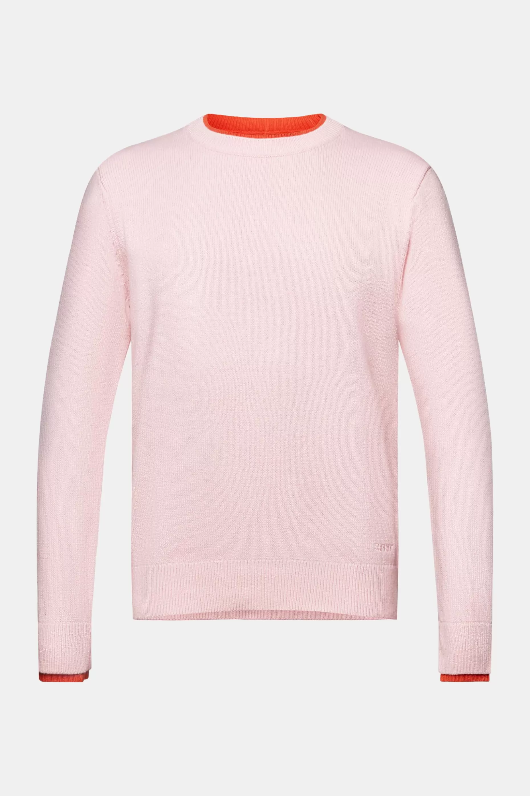 ESPRIT Organic Cotton Crewneck Sweater at our Online Shop *Men The Pastel Edit