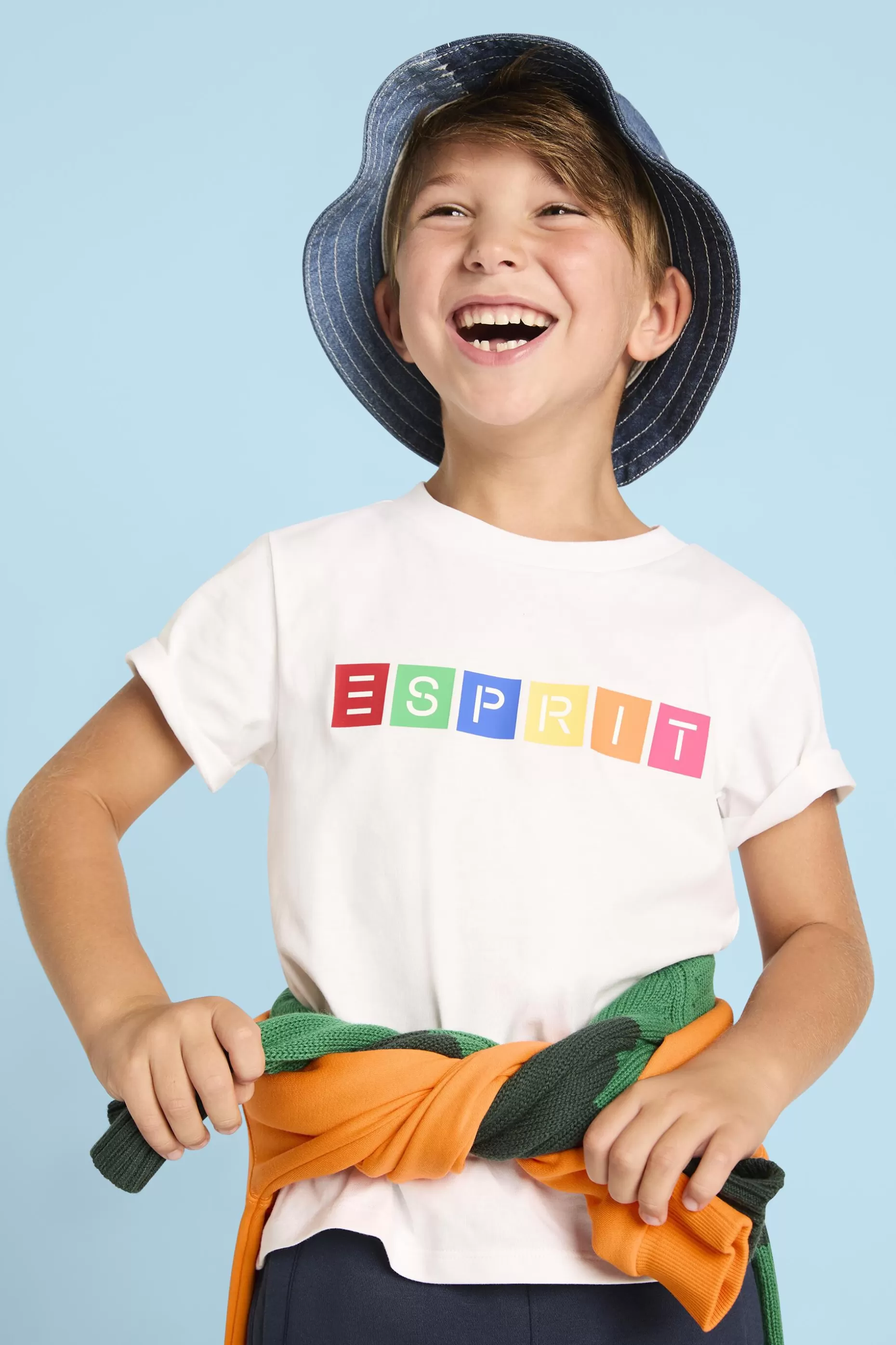 ESPRIT Organic Cotton Geometric Logo T-Shirt at our Online Shop *Men Mini Me