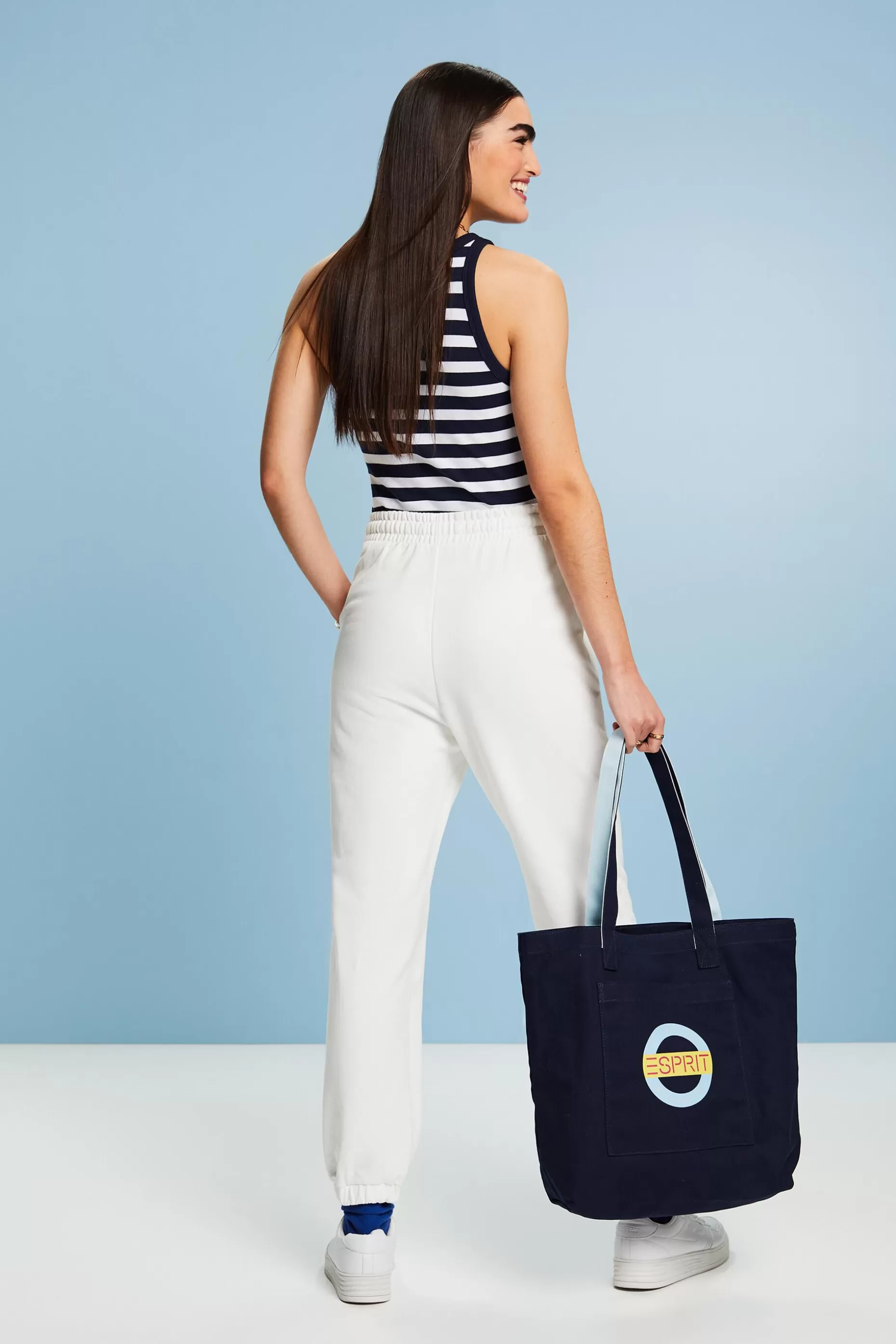 ESPRIT Organic Cotton Logo Sweatpants at our Online Shop *Women Pants + Joggers