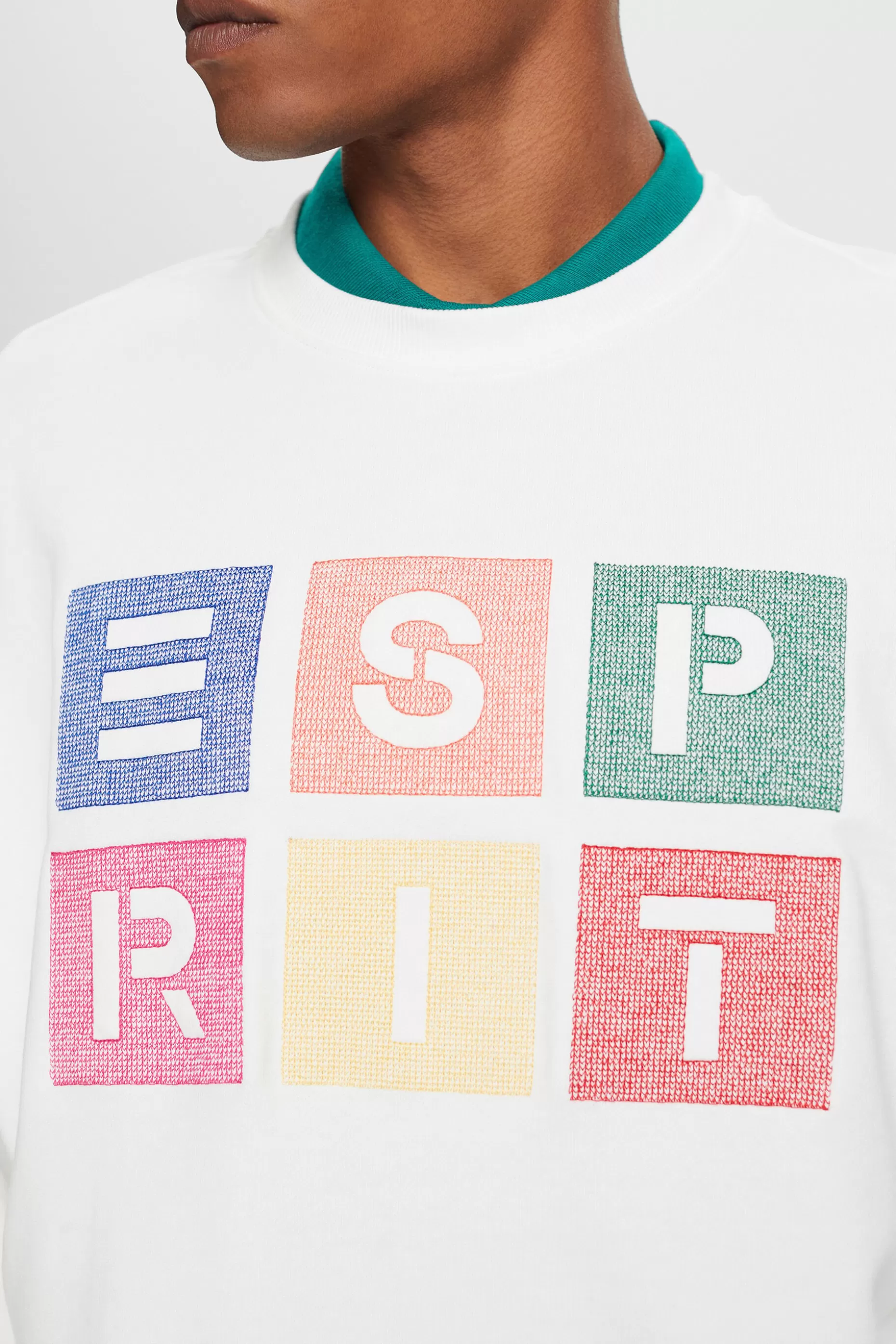 ESPRIT Organic Cotton Logo Sweatshirt at our Online Shop *Men Sweatshirts + Hoodies