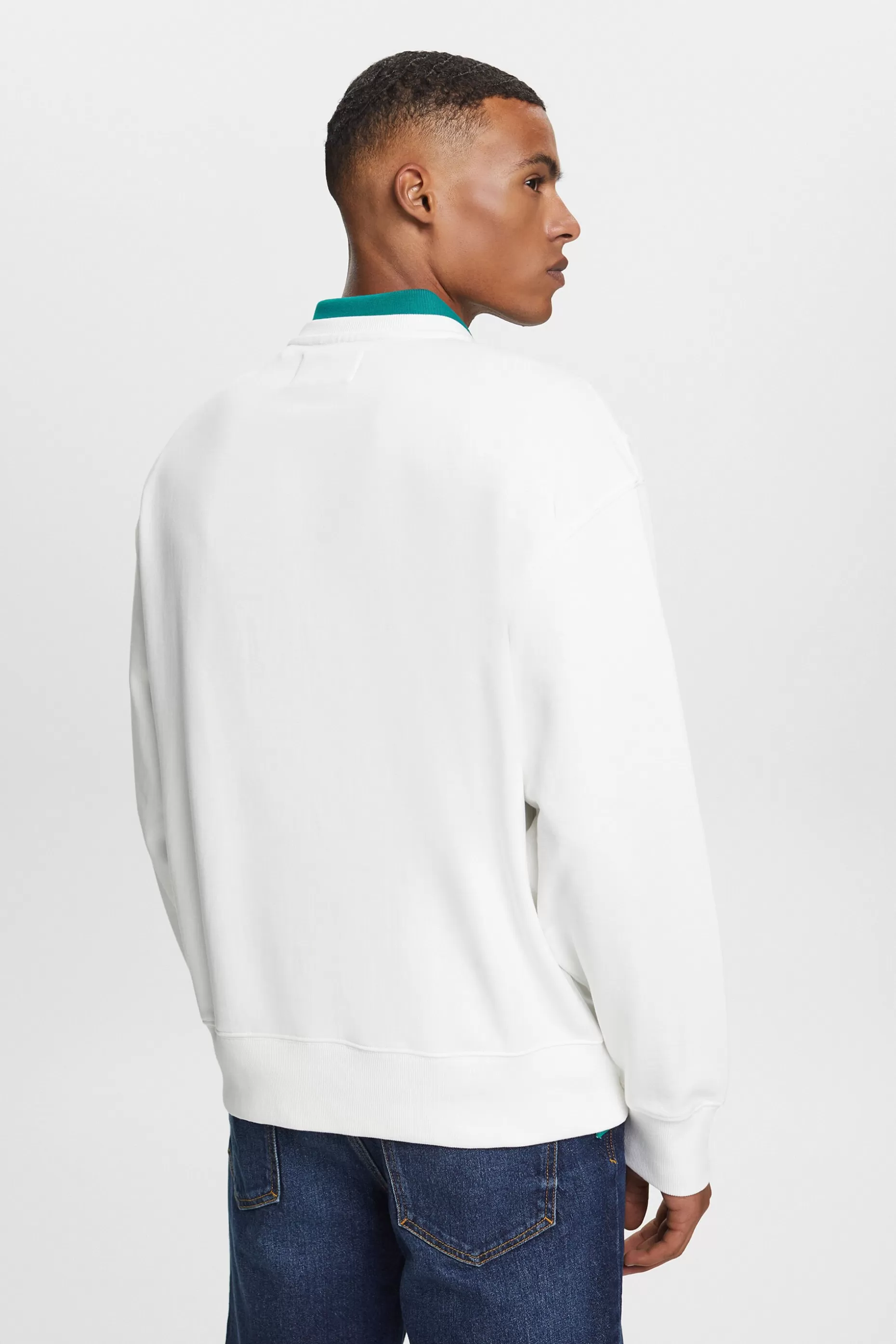 ESPRIT Organic Cotton Logo Sweatshirt at our Online Shop *Men Sweatshirts + Hoodies