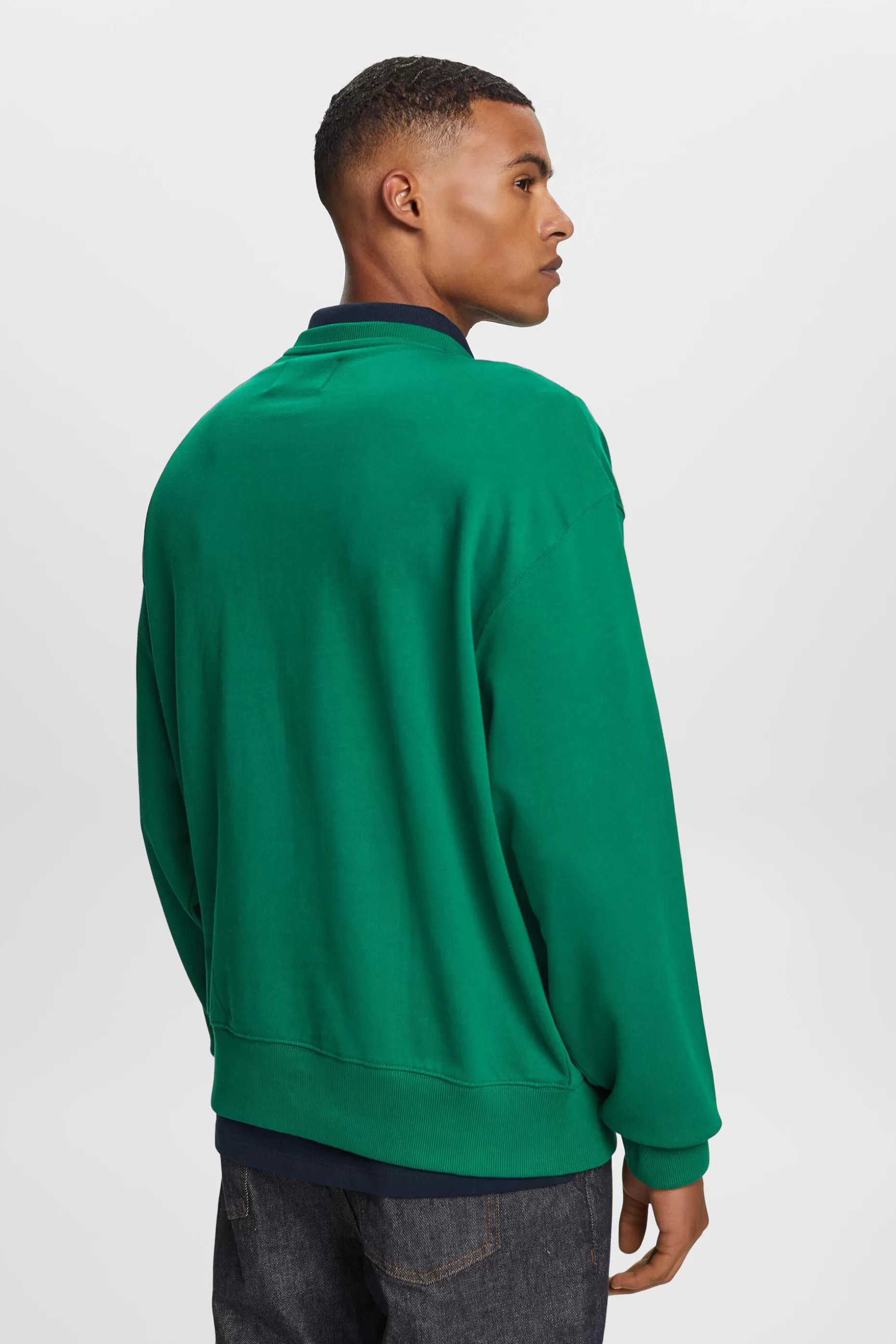 ESPRIT Organic Cotton Logo Sweatshirt at our Online Shop *Men Sweatshirts + Hoodies