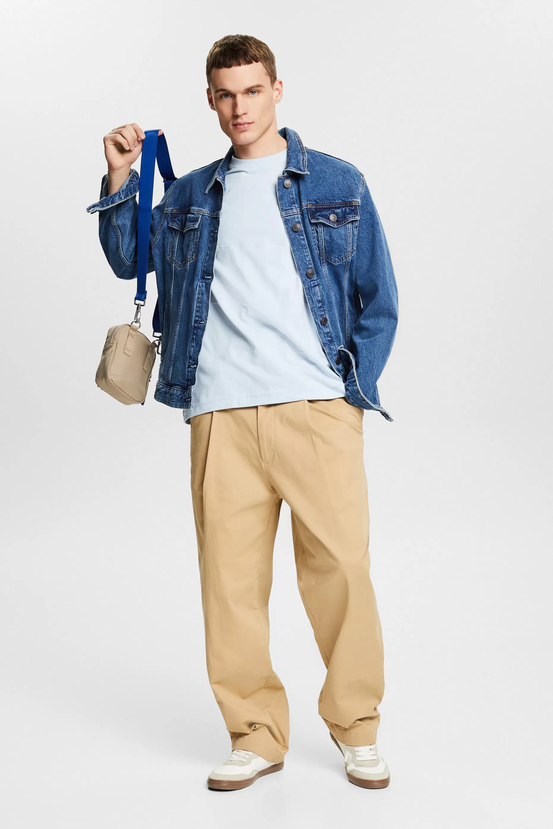 ESPRIT Organic Cotton Long-Sleeve T-Shirt at our Online Shop *Men T-Shirts + Polos