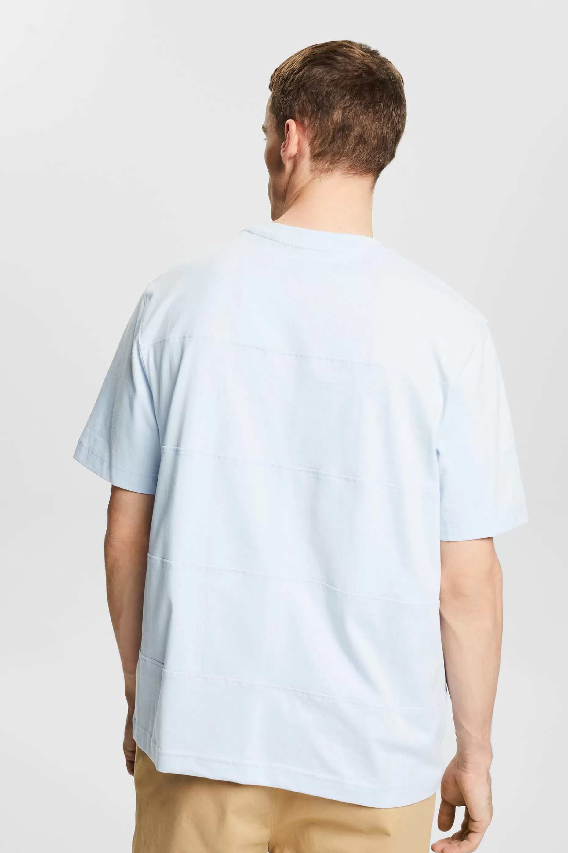 ESPRIT Organic Cotton Long-Sleeve T-Shirt at our Online Shop *Men The Pastel Edit